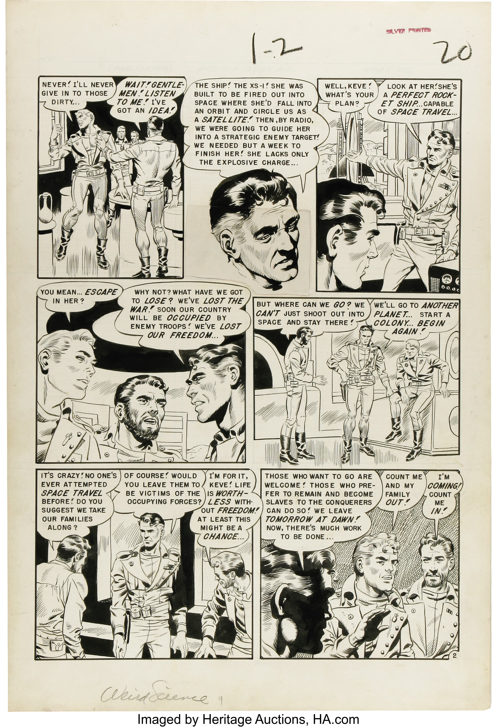 Wally Wood - Weird Science #9, page 2 Original Art (EC, 1951 ...