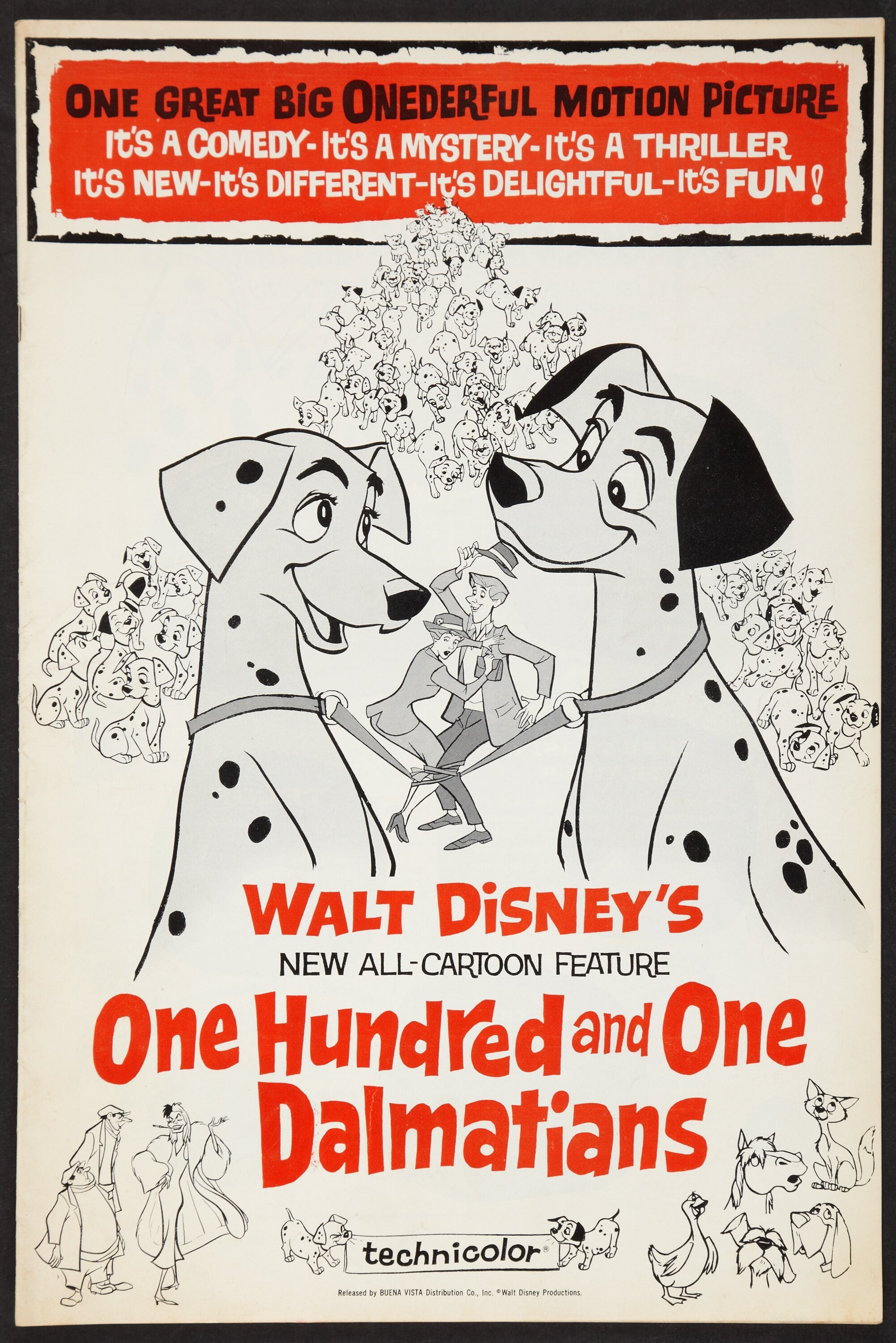 101 Dalmatians (Buena Vista, 1961). Pressbook (Multiple Pages, 12 ...