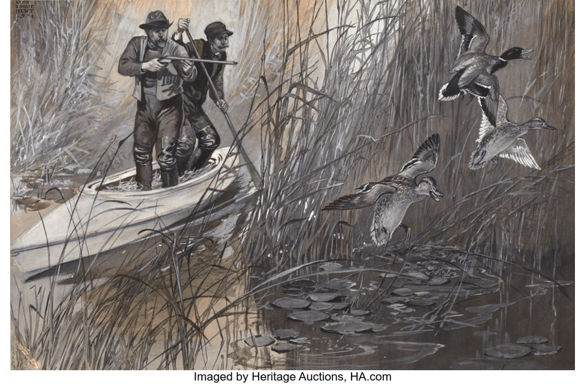 duck hunting paintings