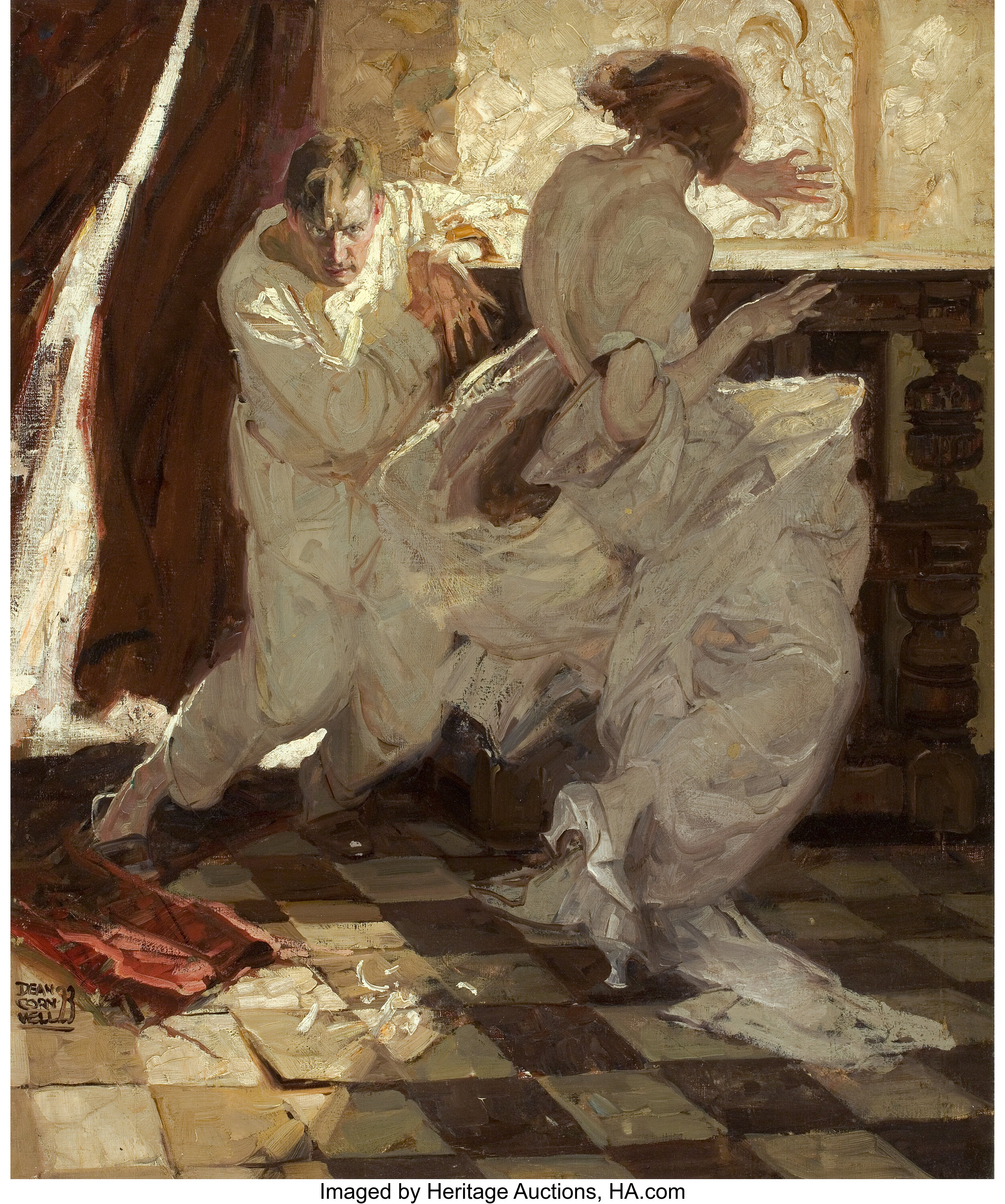 Dean Cornwell American 1892 1960 The Garden Of Peril Lot 87104 Heritage Auctions