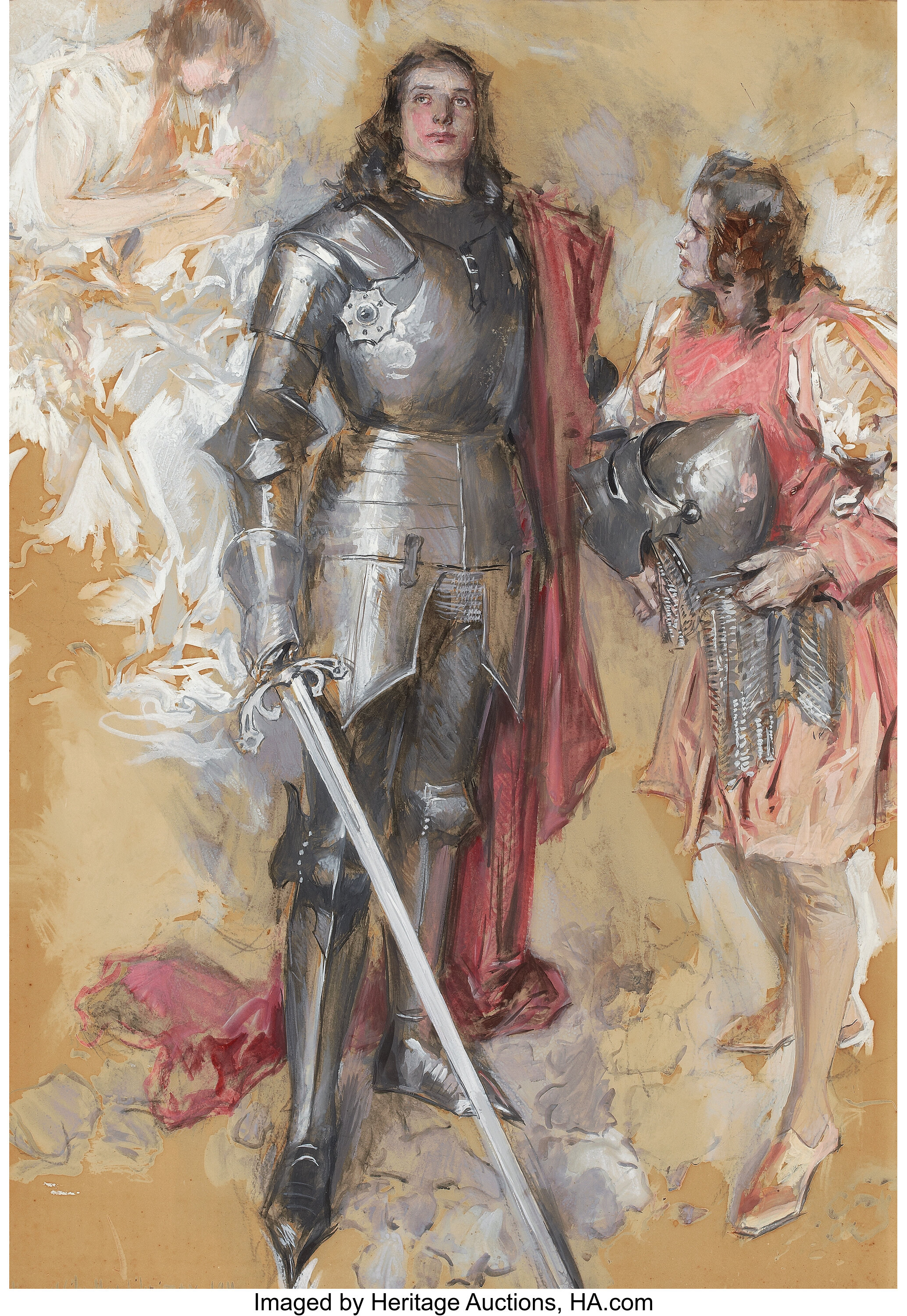 HOWARD CHANDLER CHRISTY (American, 1872-1952). The Young Knight, | Lot  #87094 | Heritage Auctions