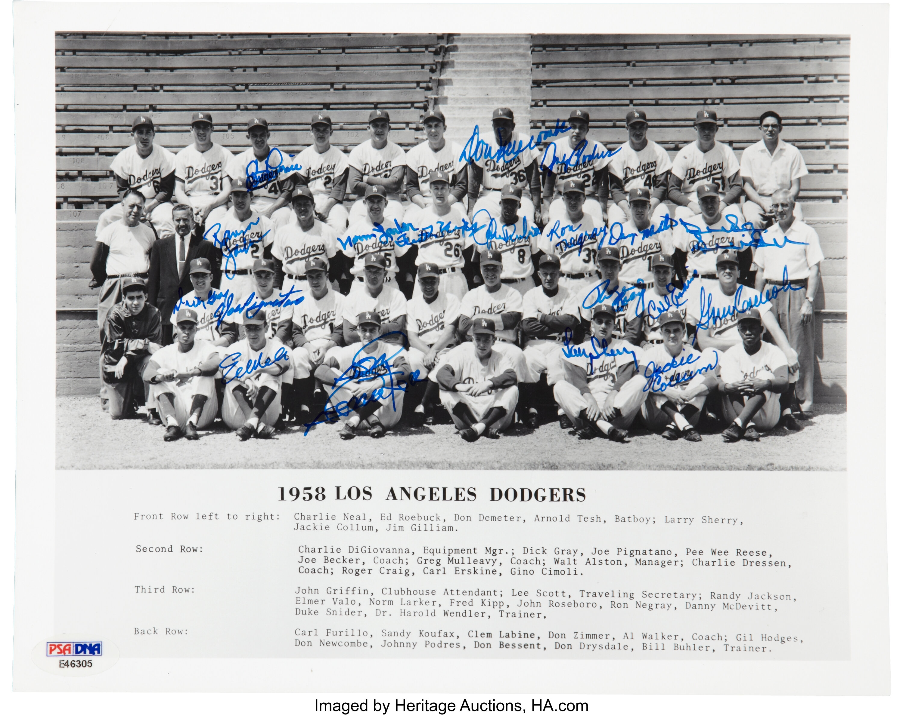 Los Angeles Dodgers 1958