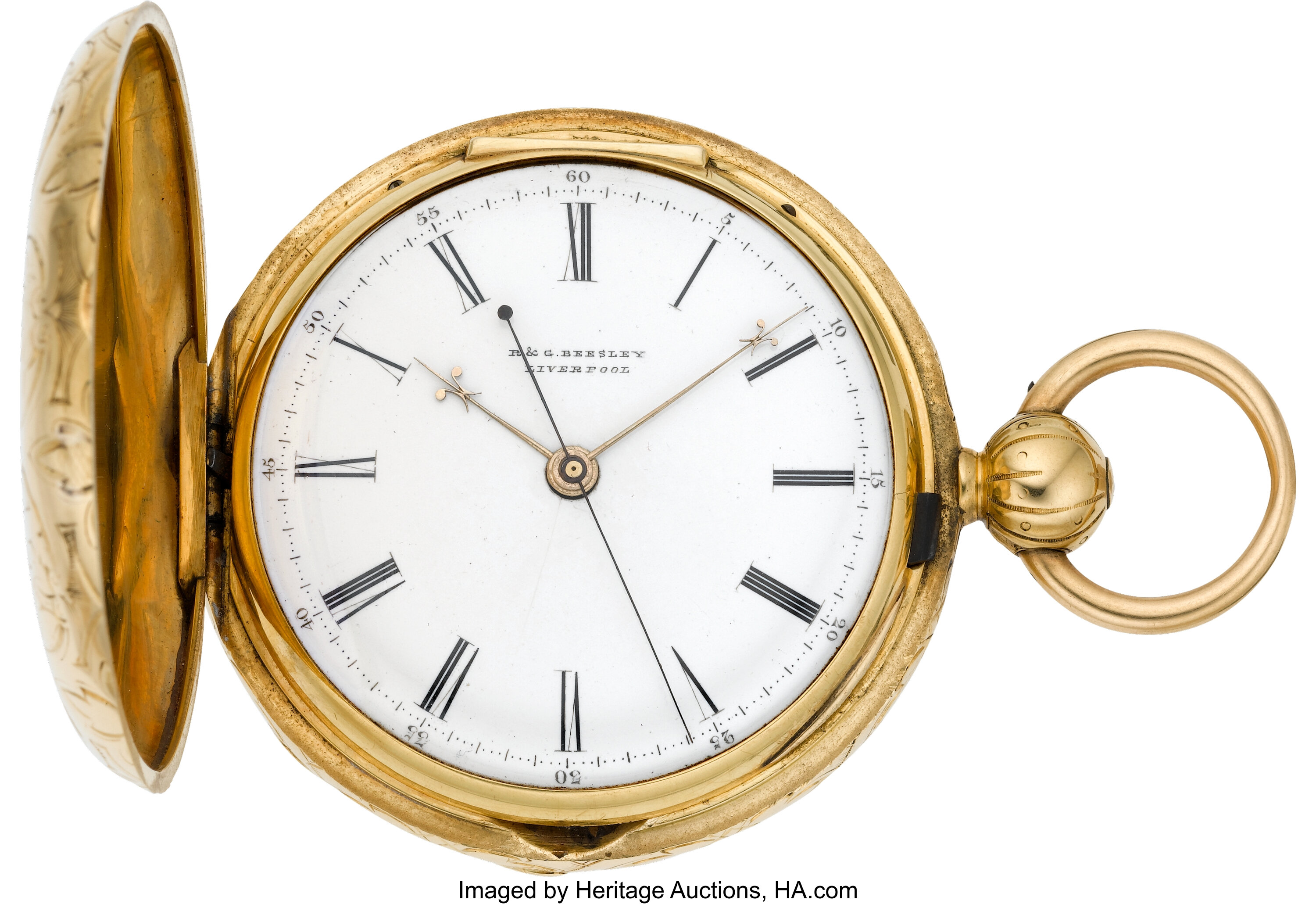 R. & G. Beesley Liverpool Doctor's Gold Lever Fusee Pocket Watch, | Lot ...