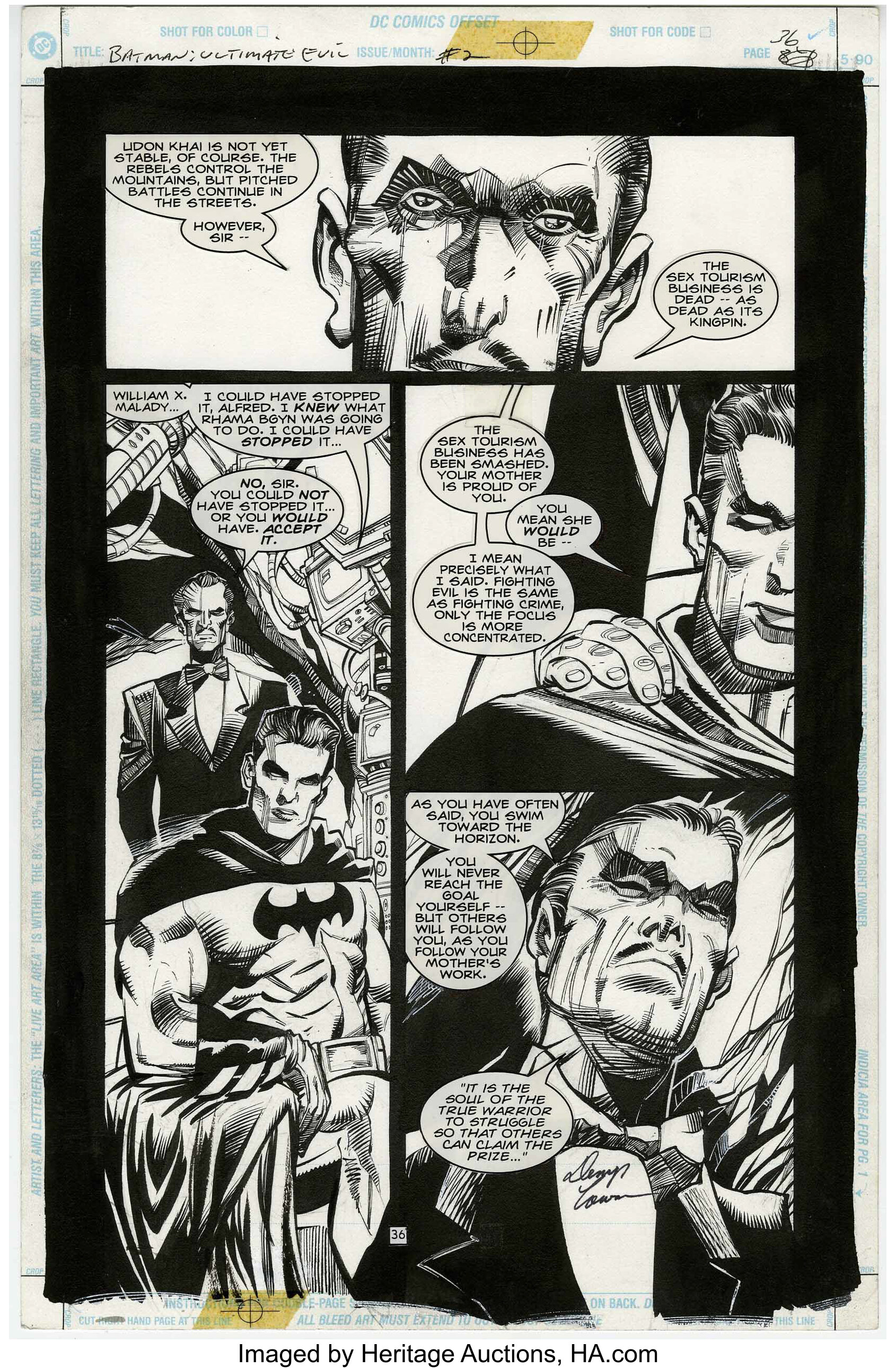 Denys Cowan and Prentis Rollins - Batman: The Ultimate Evil #2, | Lot  #17477 | Heritage Auctions