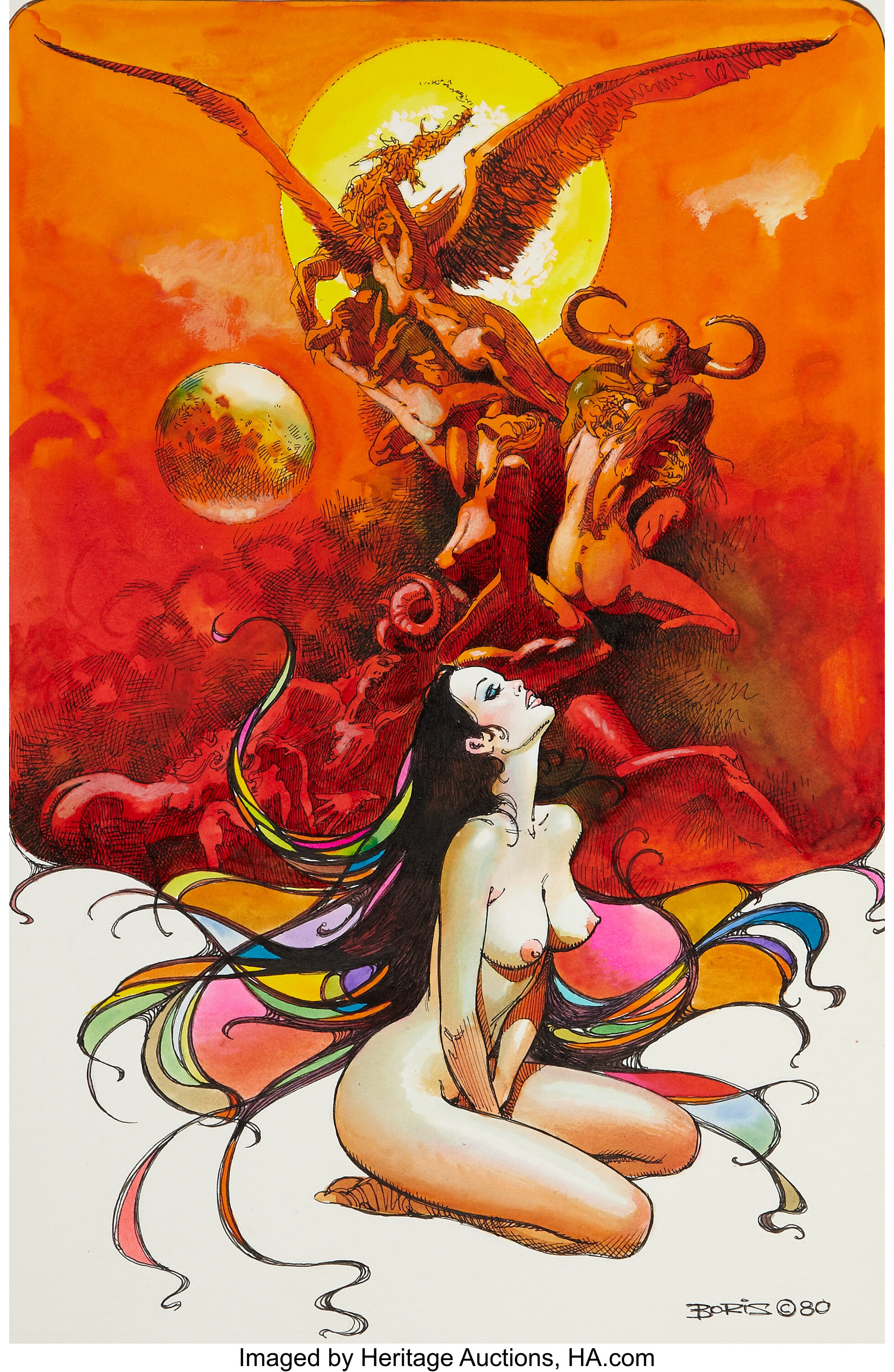 Boris Vallejo Fantasy Nude Painting Original Art (1980).... | Lot #94228 |  Heritage Auctions