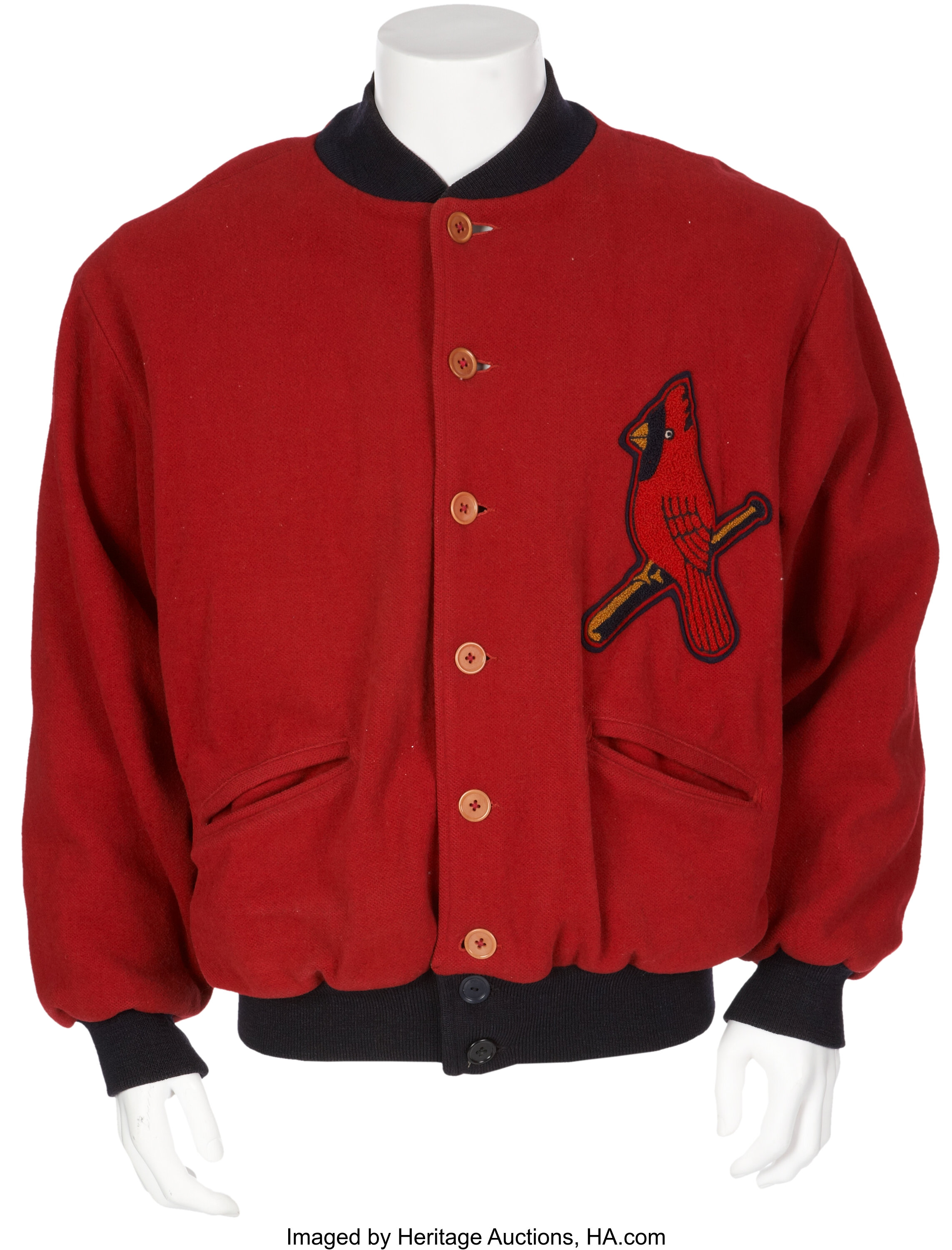 1930's St. Louis Cardinals Game Worn Jacket. Baseball, Lot #82168