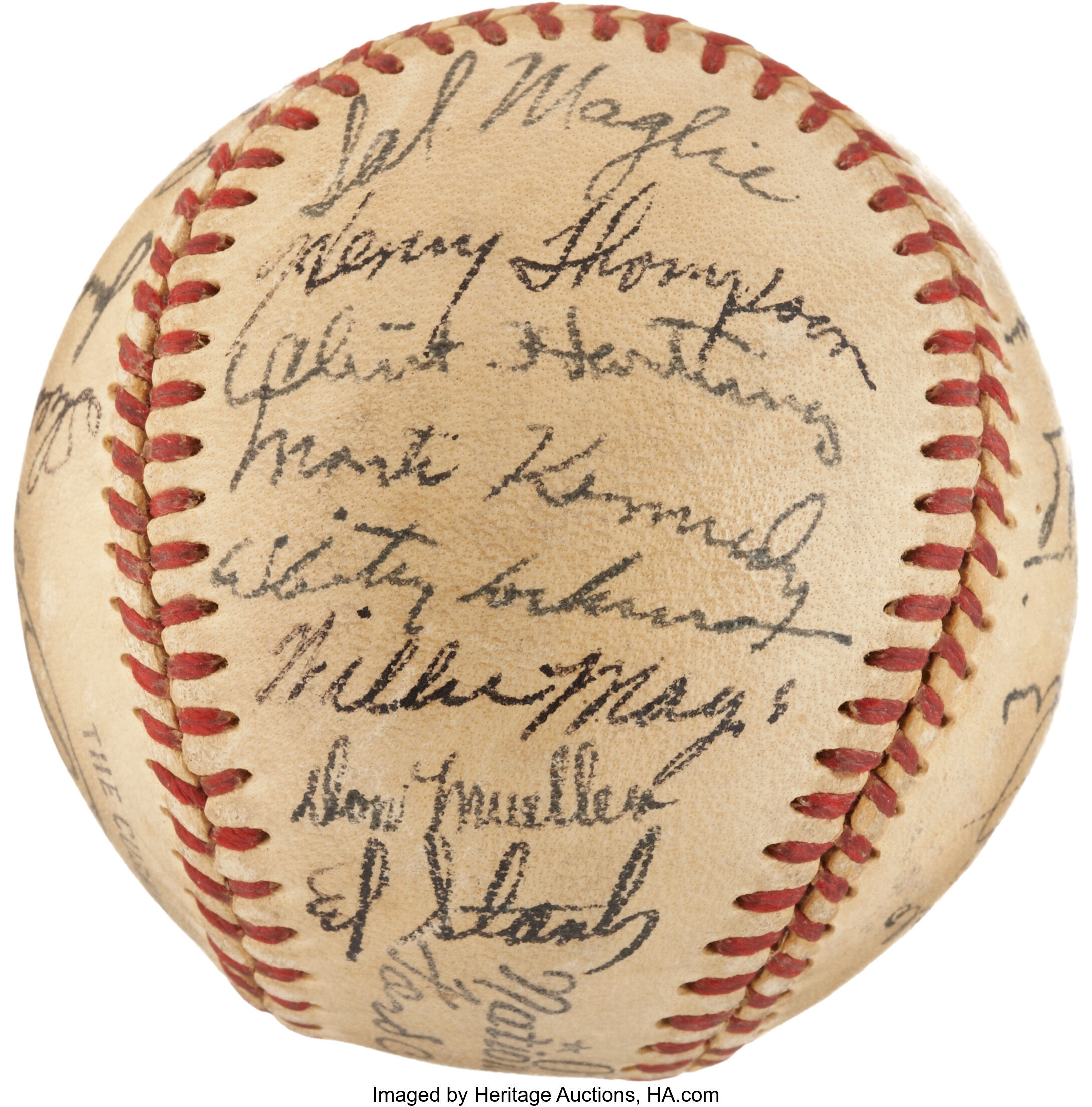 New York Giants 1951 Team Signed National League Baseball 25 JSA  Authenticated