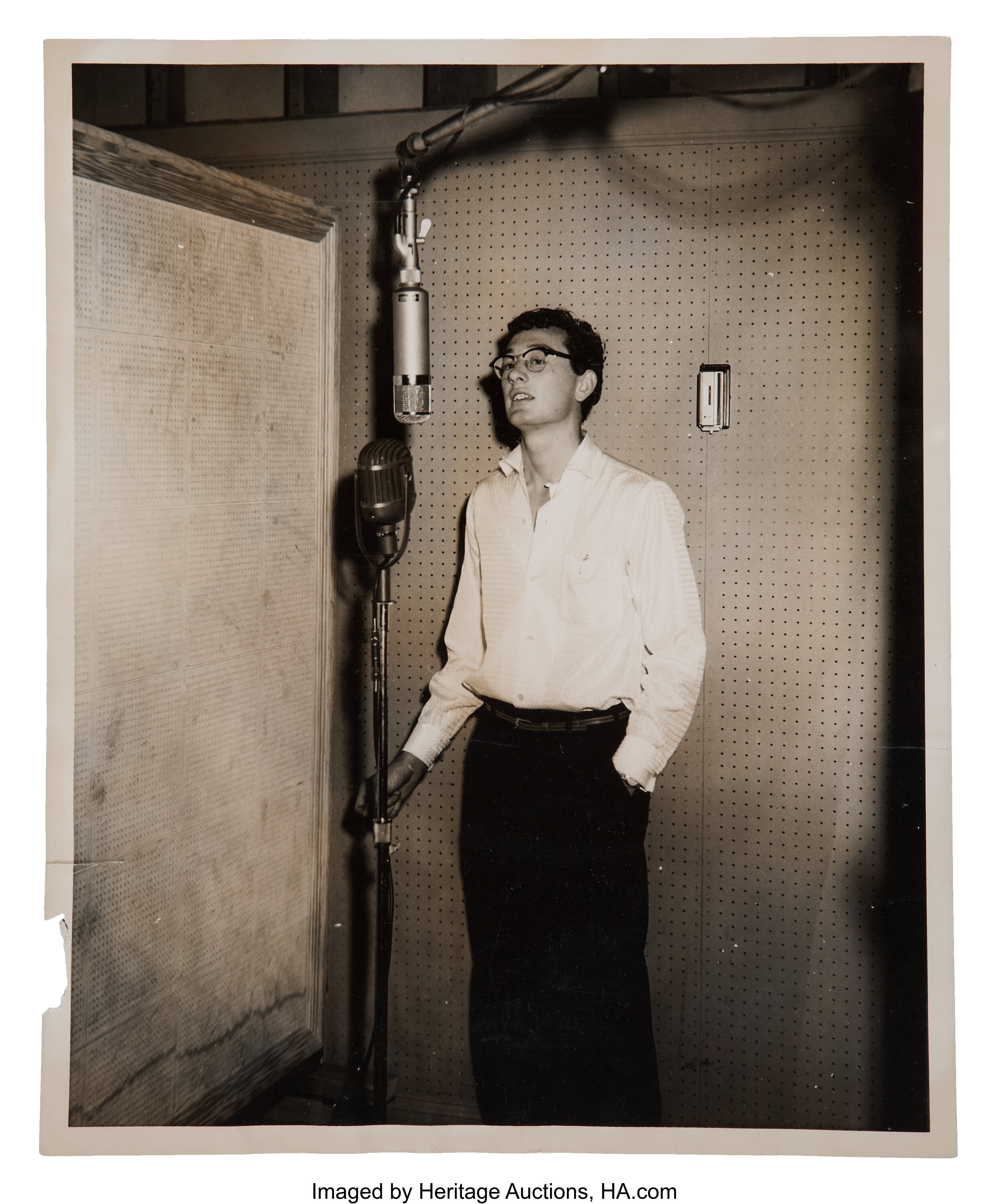 Buddy Holly Rare Studio Photo.... Music Memorabilia Photos | Lot #49080 ...