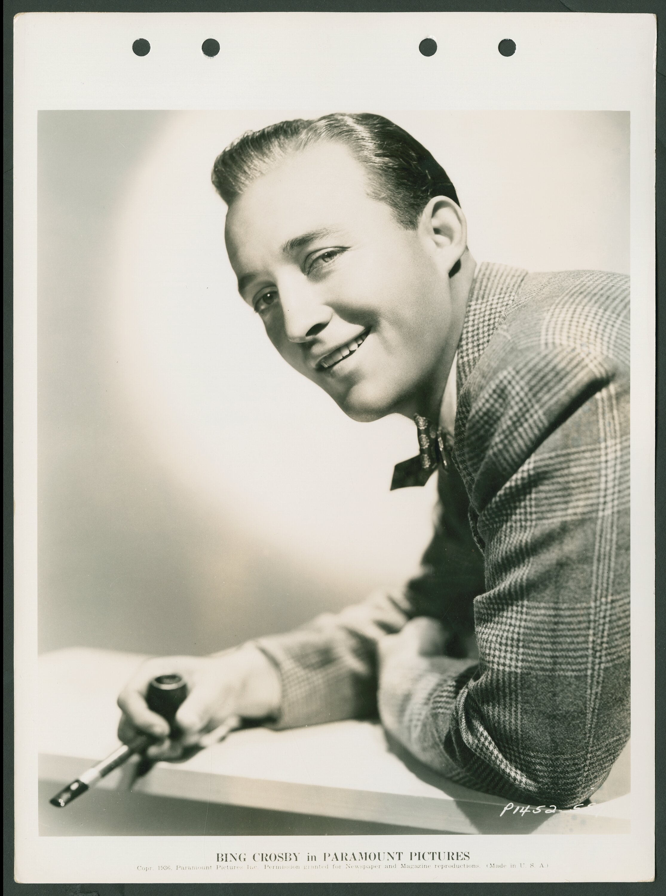 Bing Crosby (Paramount, 1936). Keybook Portrait Stills (5) (8