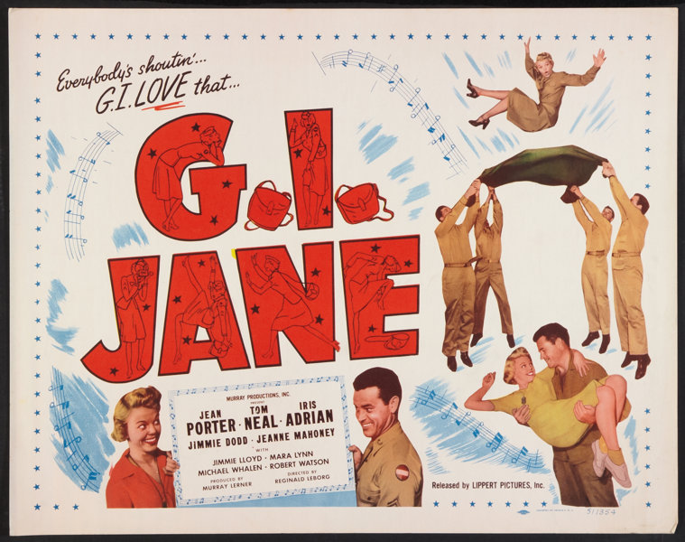 G I Jane Lippert 1951 Half Sheet 22 X 28 Musical Lot 51158 Heritage Auctions