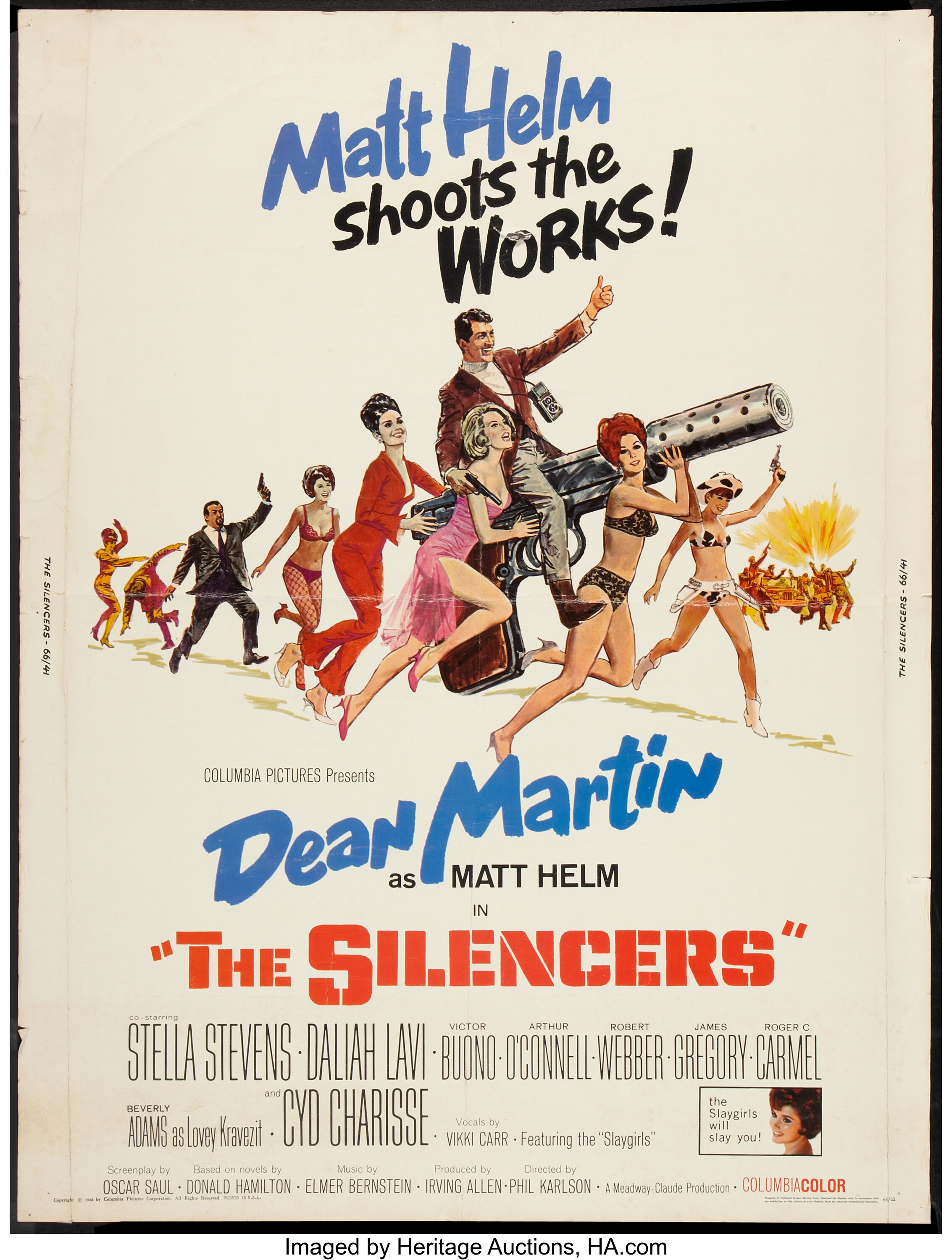 Murderers' Row / The Silencers one sheet movie poster