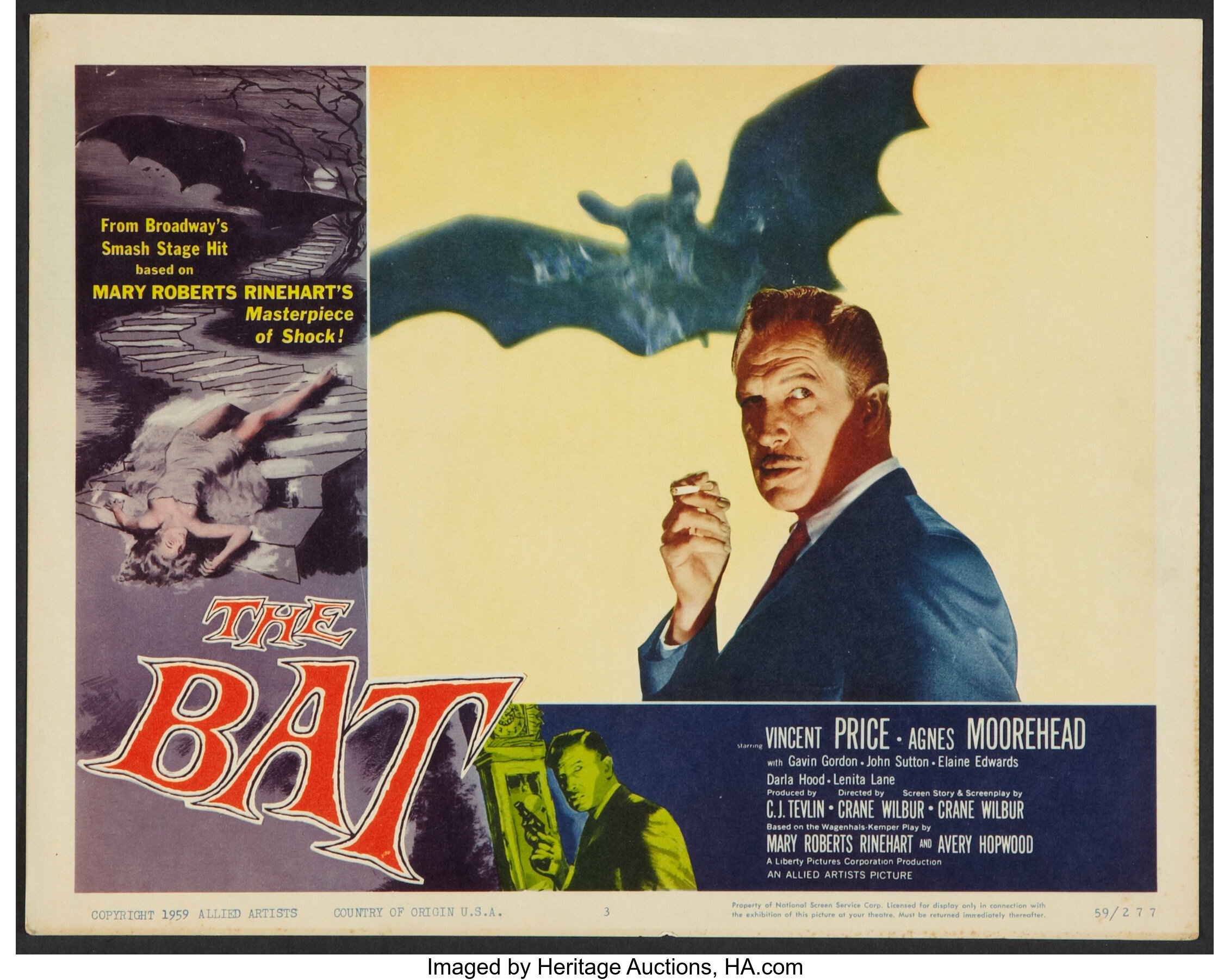 Toy Story 3 Darla Porn - The Bat (Allied Artists, 1959). Lobby Card Set of 8 (11\