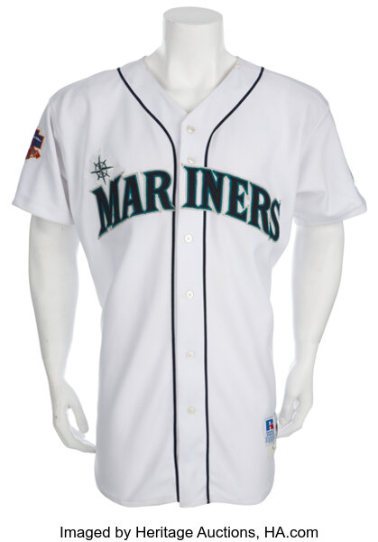 KEN GRIFFEY JR game used jersey (3) LOA’S Seattle Mariners