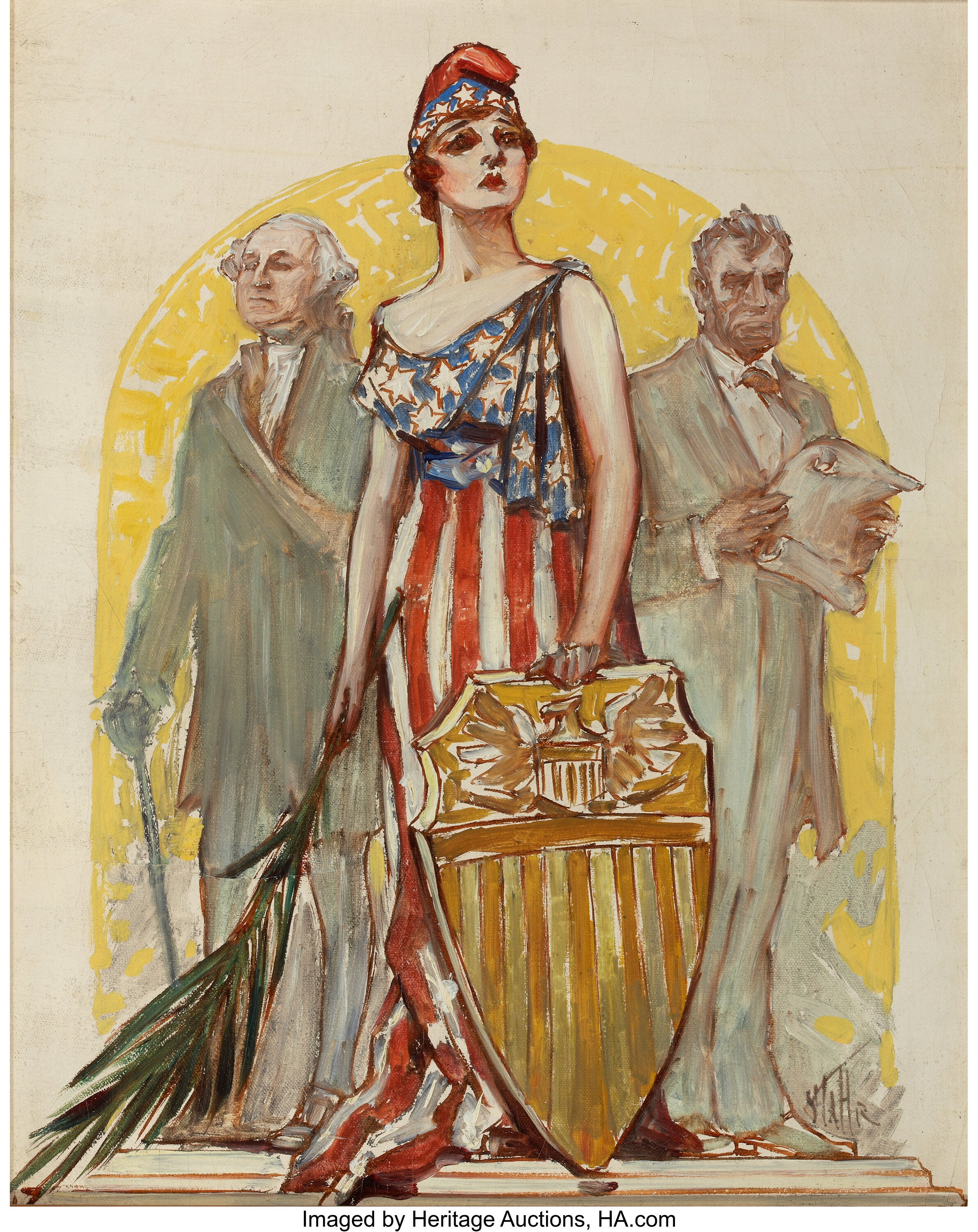 PAUL STAHR American 1883 1953 . Lady Liberty The Elks Magazine