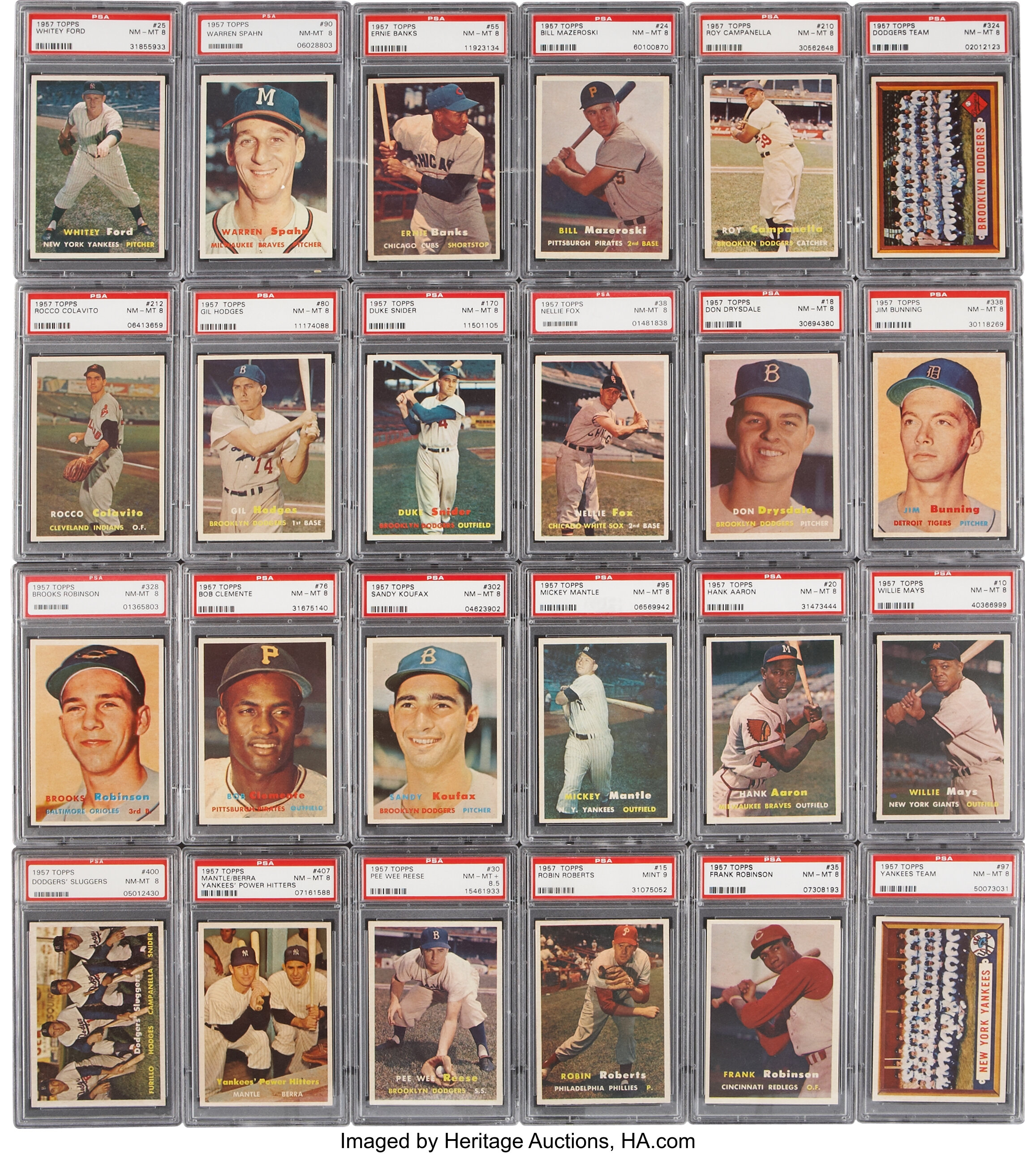 Sold at Auction: 1957 Topps Baseball Complete Set (407/407)