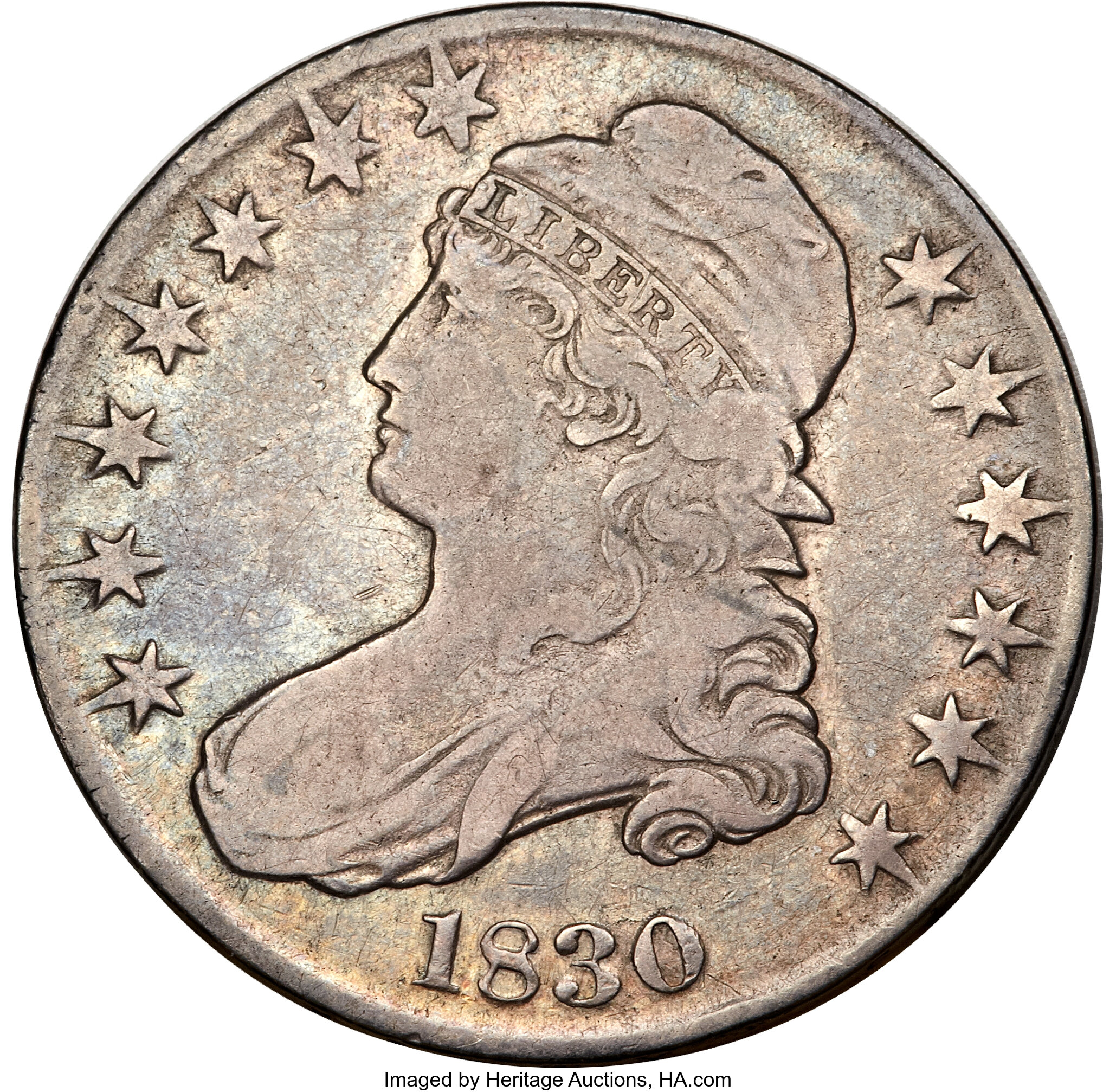 1830 50C Large Letters VF20 PCGS.... Bust Half Dollars | Lot #3232