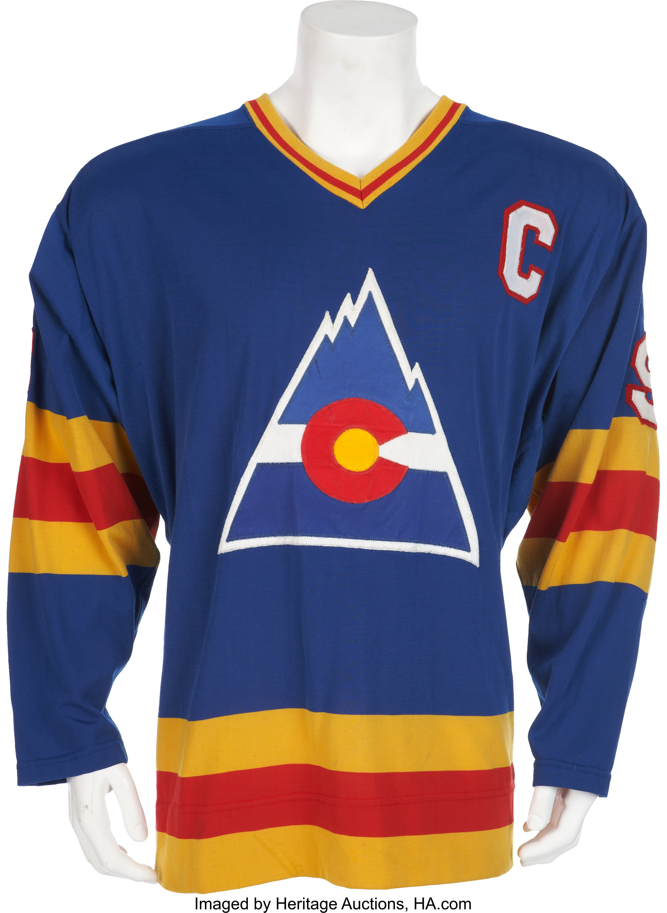 LANNY MCDONALD Colorado Rockies 1980 CCM Vintage Throwback NHL Hockey  Jersey - Custom Throwback Jerseys