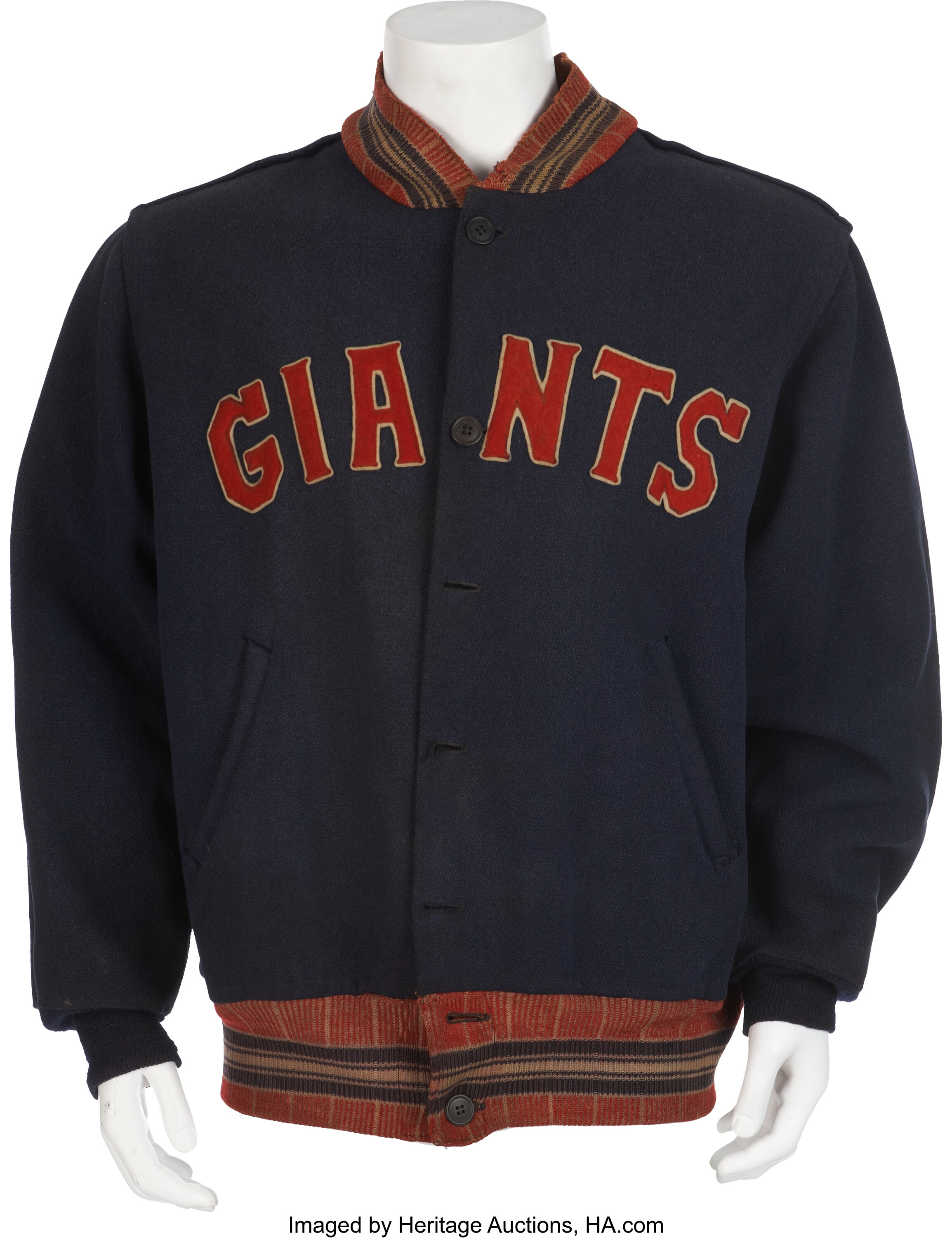 Sold at Auction: Carl Hubbell Signed, Vintage NY Giants Jersey