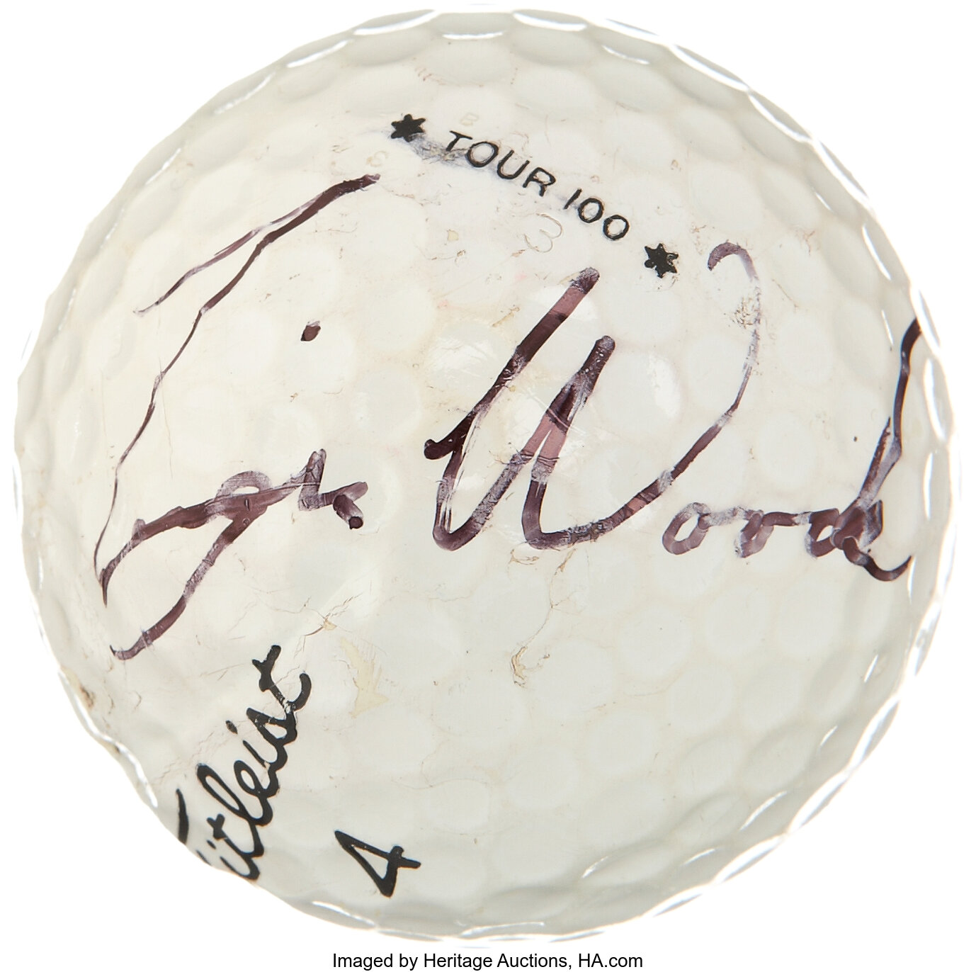 1993 Tiger Woods Signed Golf Ball Golf Collectibles Autographs Lot 82091 Heritage Auctions