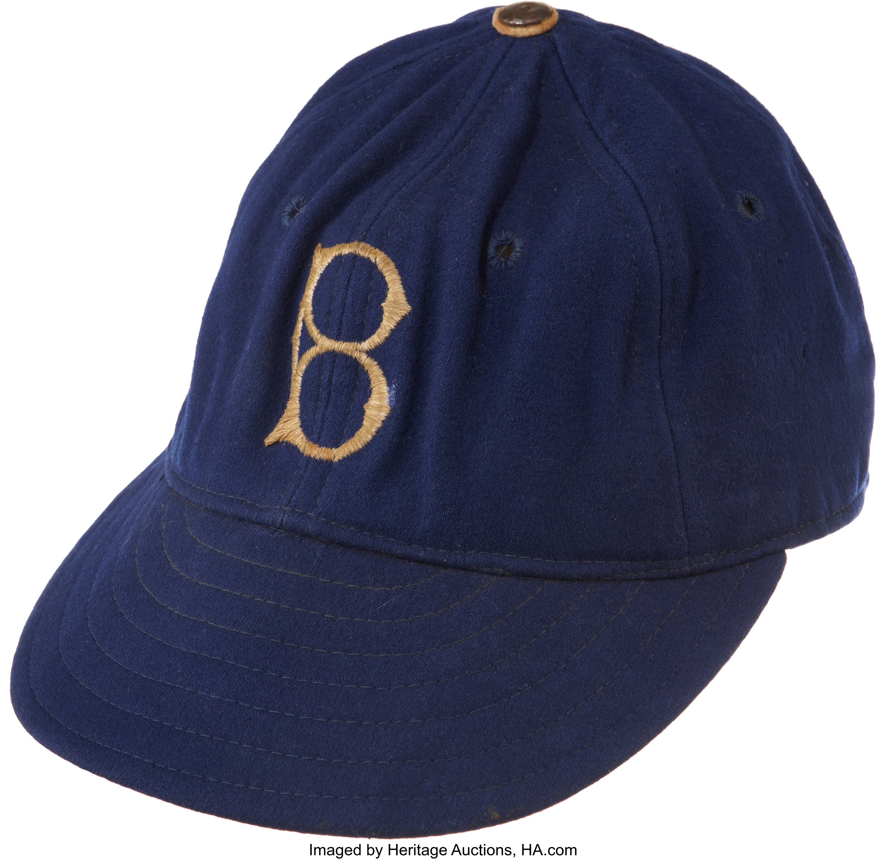 1940s Brooklyn Dodgers Game-Worn Cap