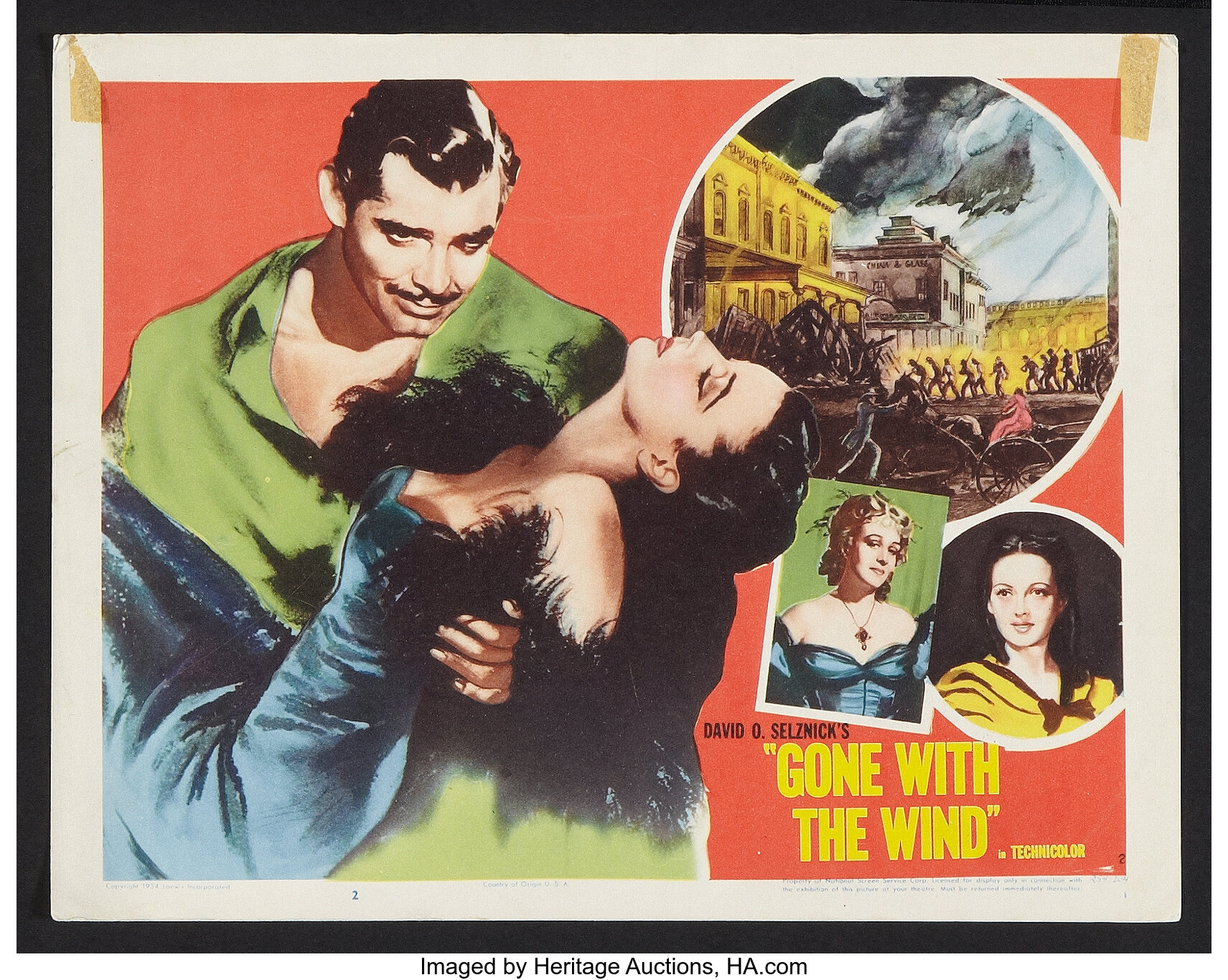 Gone with the Wind (MGM, R-1954). Lobby Card (11