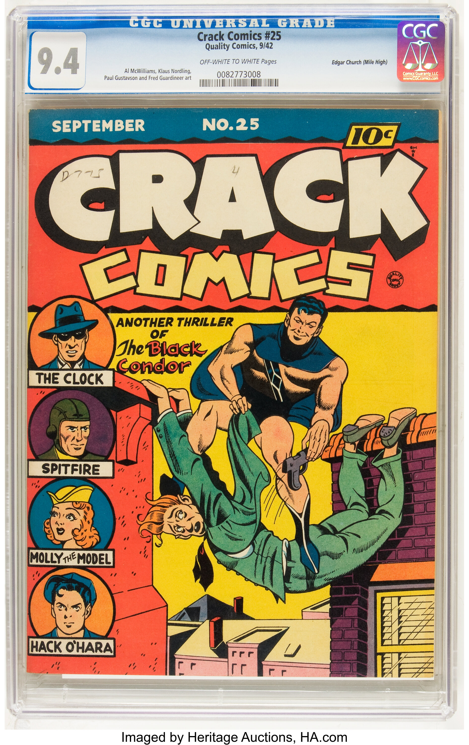 Crack Comics #25 Mile High (Quality, 1942) 9.4 | Lot #91104 | Auctions