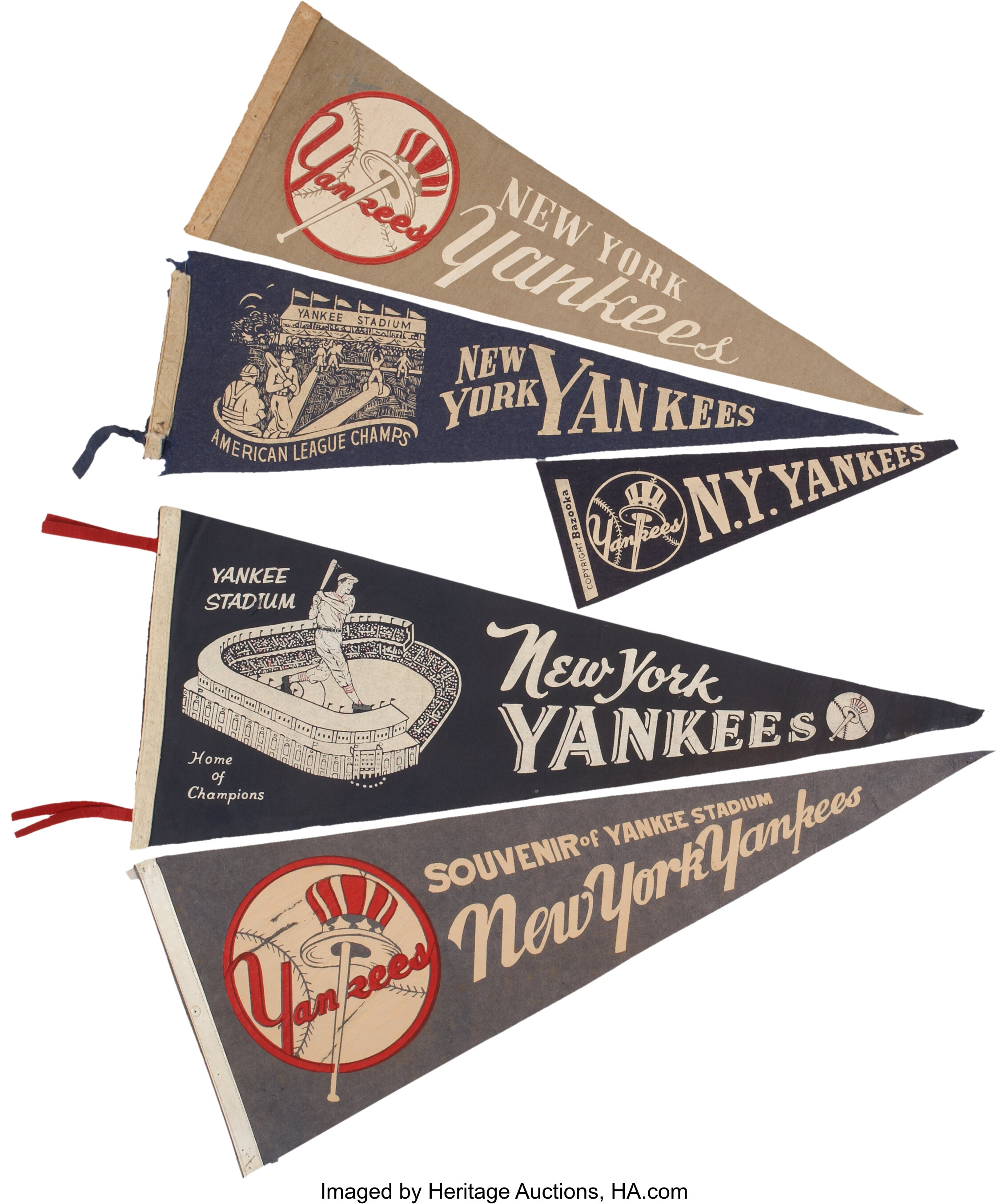 Sold at Auction: New York Yankees Vintage Pennant