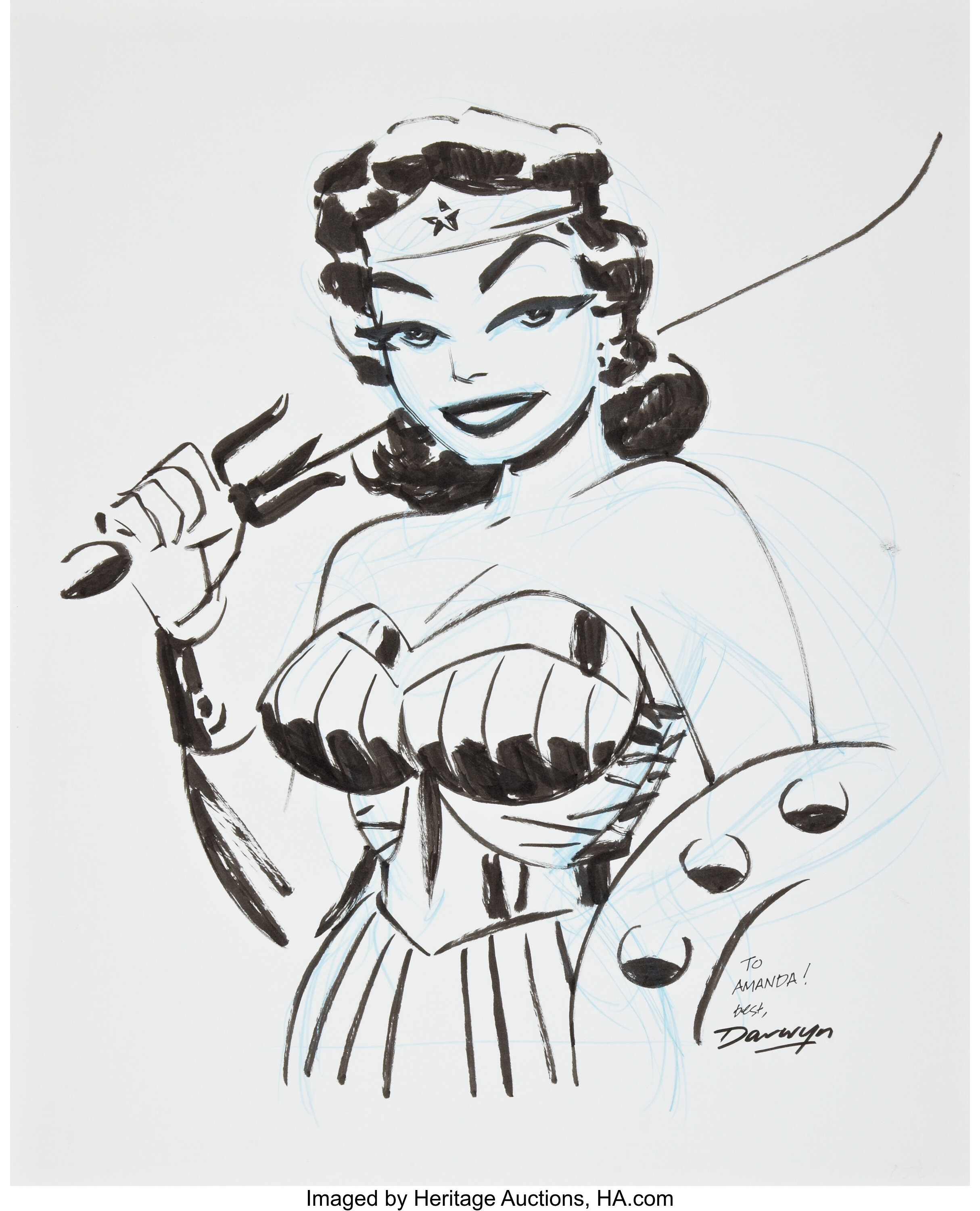 Darwyn Cooke Wonder Woman Illustration Original Art Undated Lot 93377 Heritage Auctions