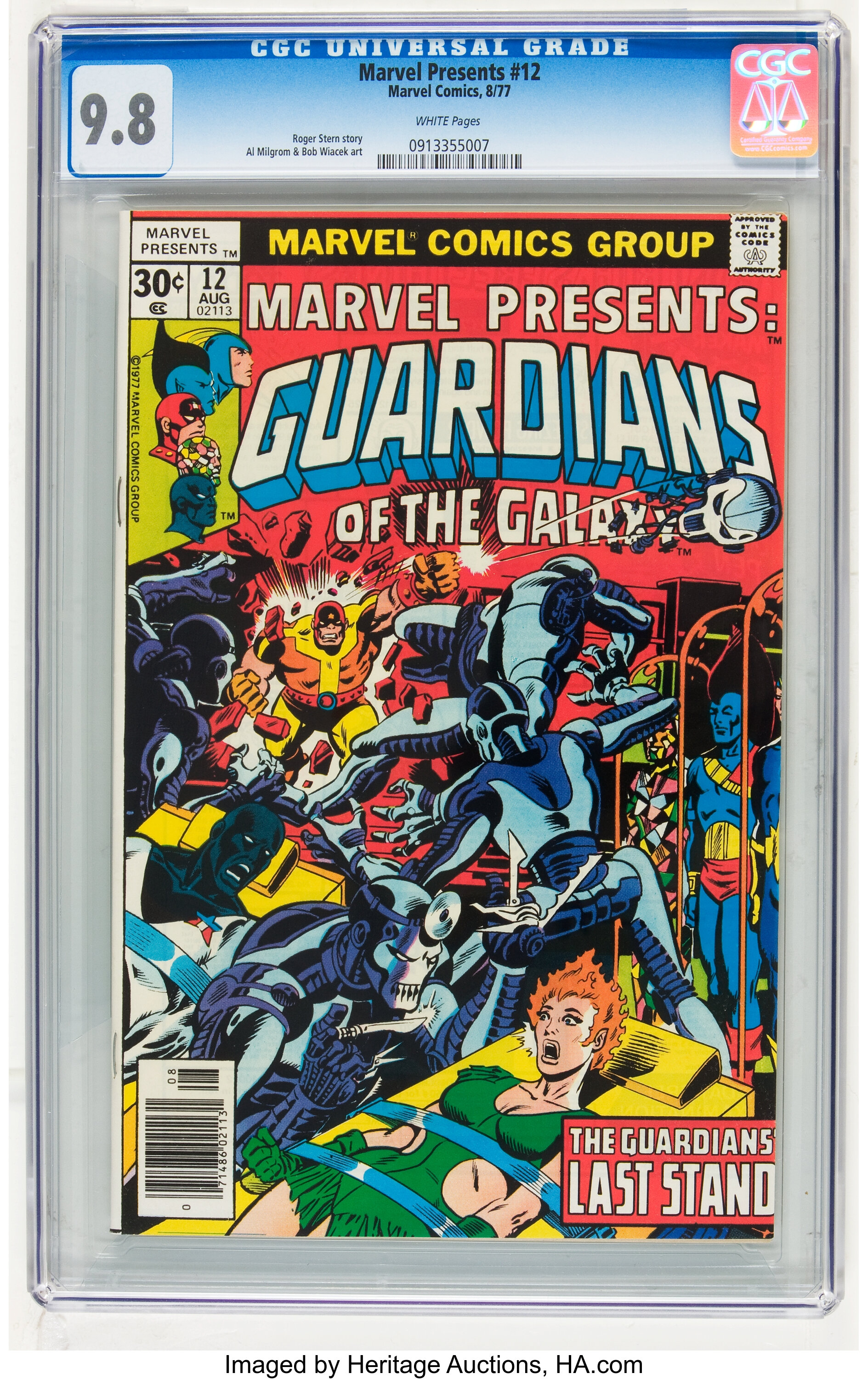 Marvel Presents 12 Guardians Of The Galaxy Marvel 1977 Cgc Lot 14381 Heritage Auctions