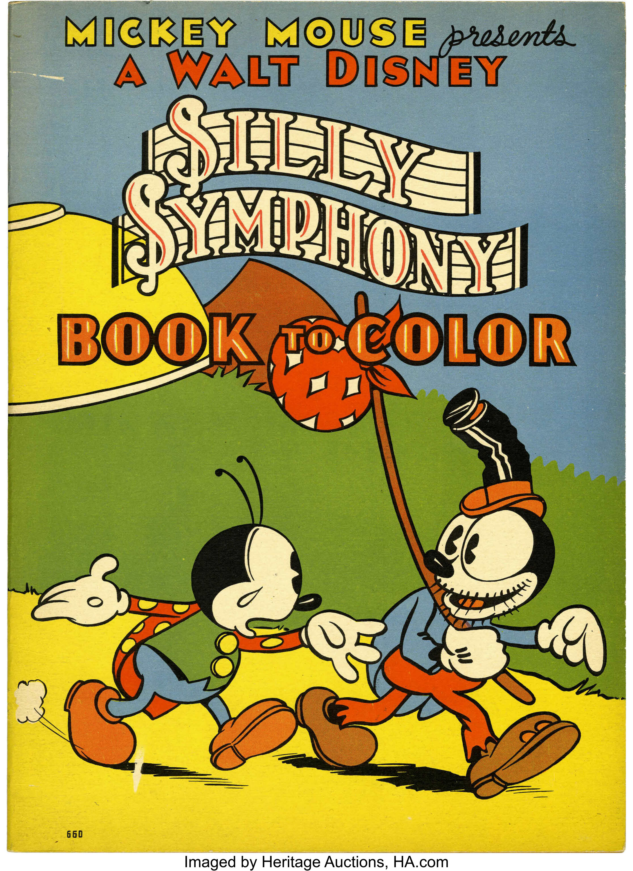 Mickey Mouse Presents a Walt Disney Silly Symphony Book to Color