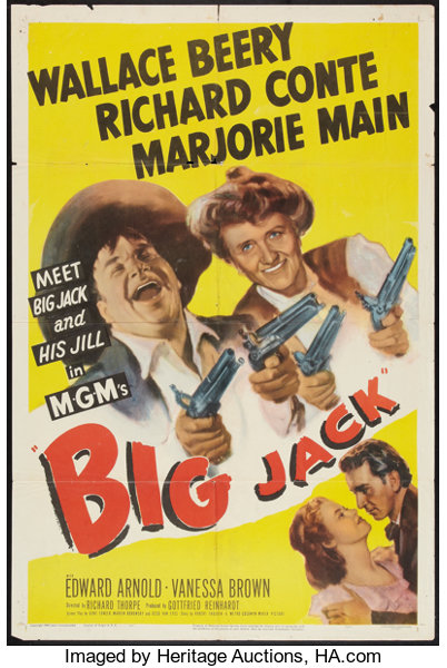 Big Jack Mgm 1949 One Sheet 27 X 41 Western Movie Lot Heritage Auctions