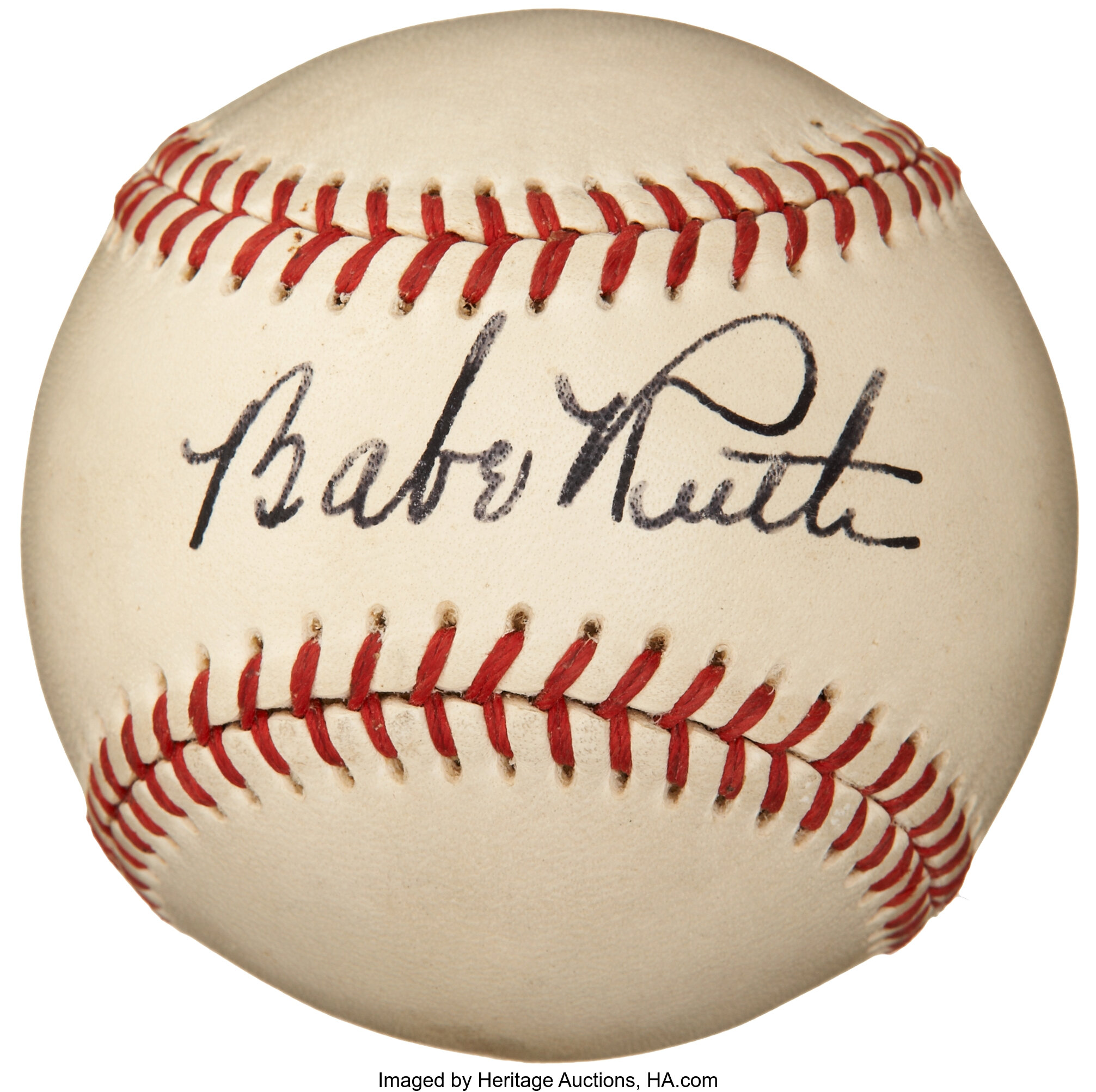 1940's Babe Ruth Single Signed Baseball, PSA NM-MT+ 8.5.... | Lot ...