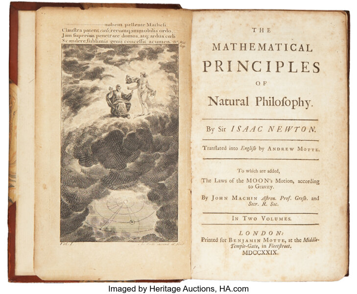 Isaac Newton The Mathematical Principles Of Natural - 