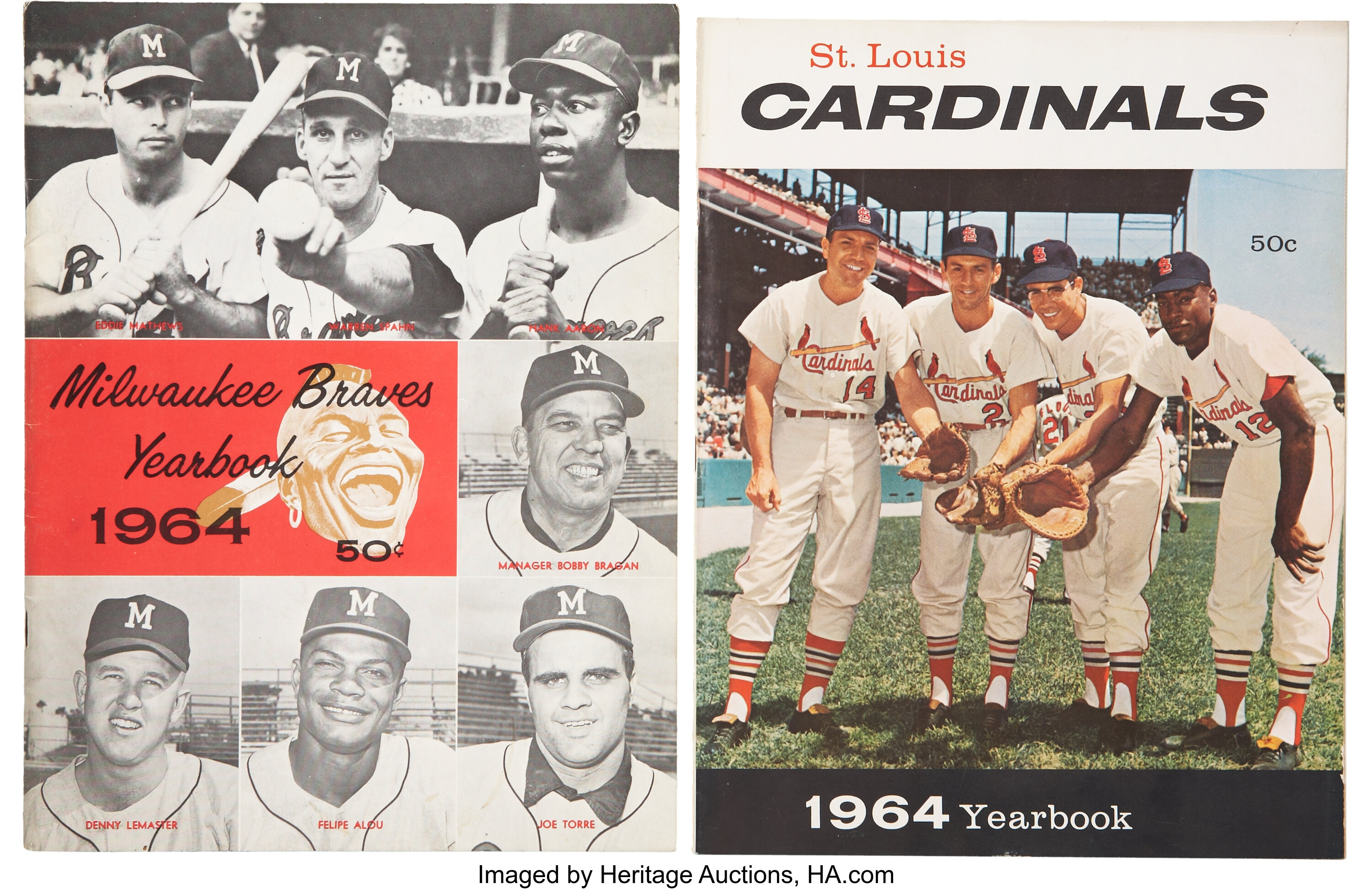 1955 St. Louis Cardinals Baseball Official Yearbook Auction