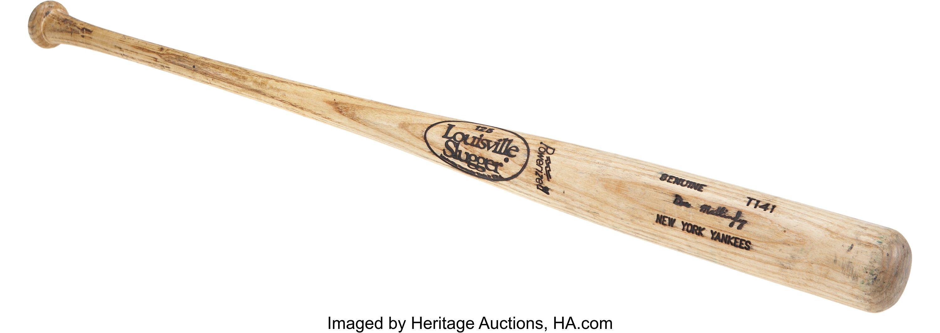 Don Mattingly Signed Game Model Bat Louisville Slugger NY Yankees Steiner  COA - Cardboard Memories