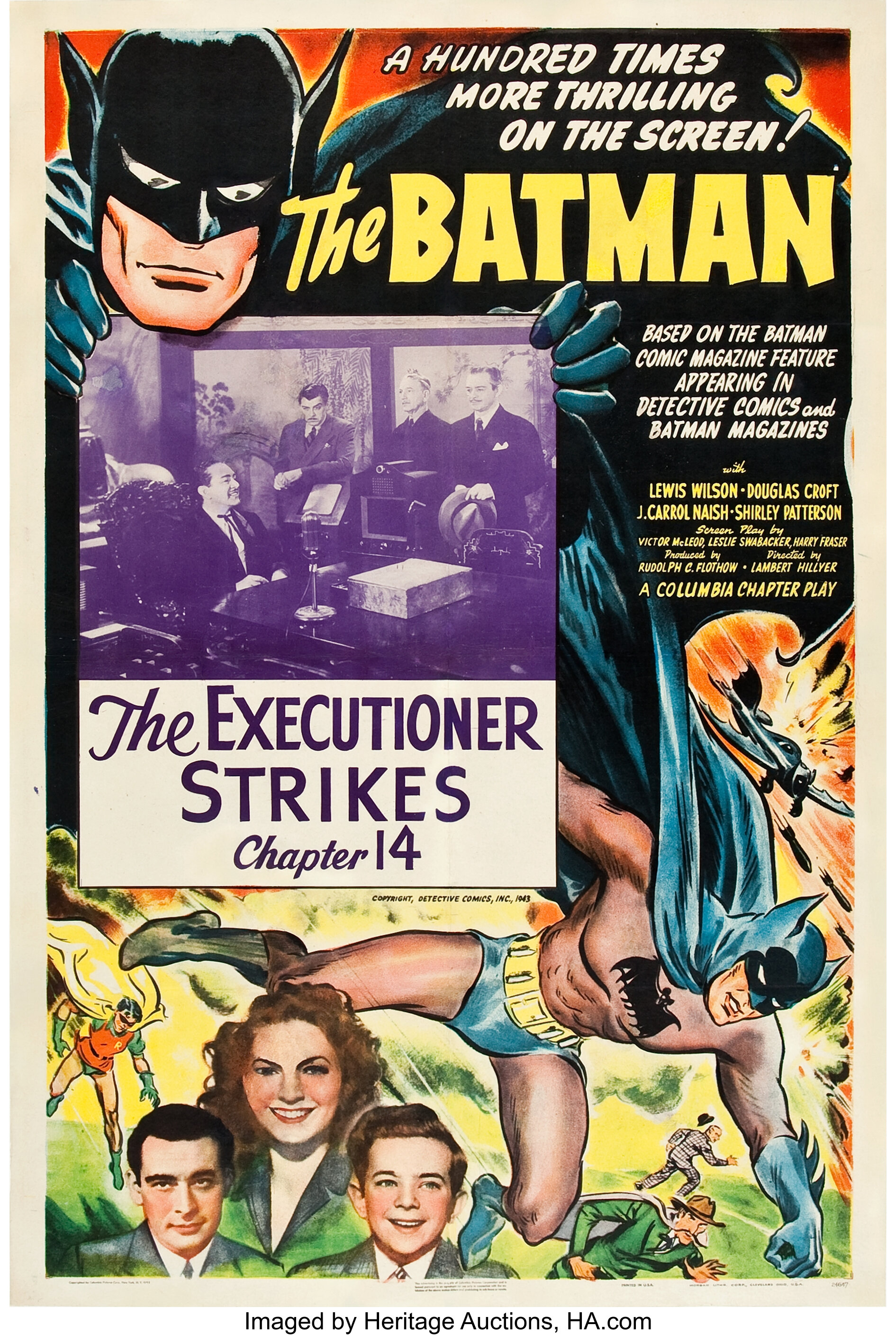 The Batman (Columbia, 1943). One Sheet (27