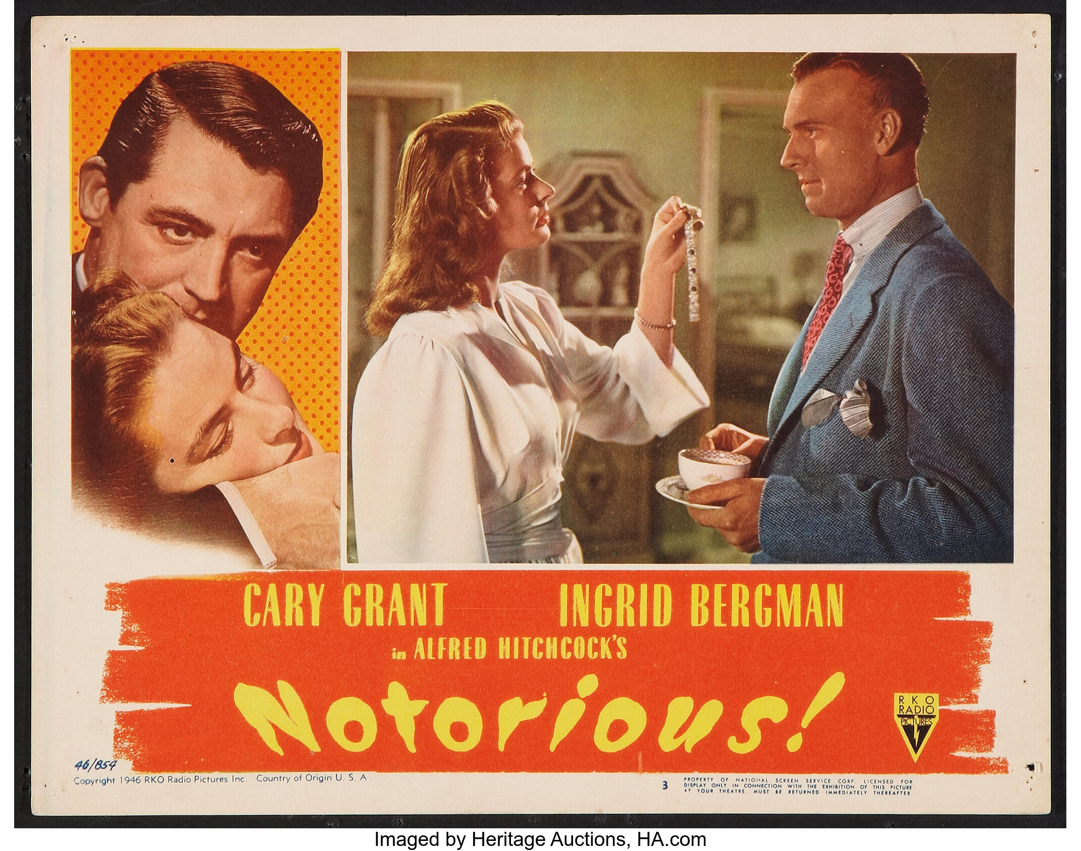 Notorious (RKO, 1946). Lobby Card (11