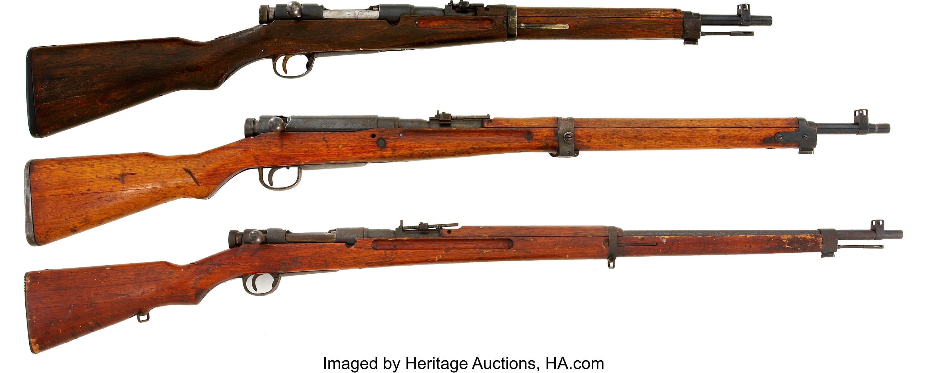 Trio of WWII Japanese Rifles.... (Total: 3 Items) Military & | Lot ...