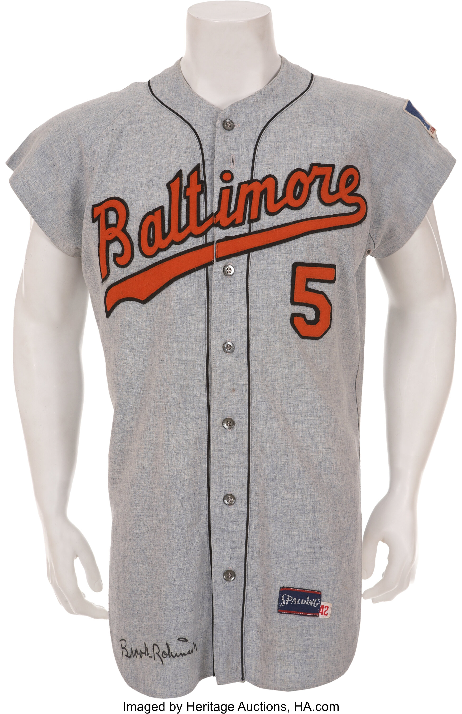 1969 Brooks Robinson Game Worn Baltimore Orioles Jersey., Lot #80025