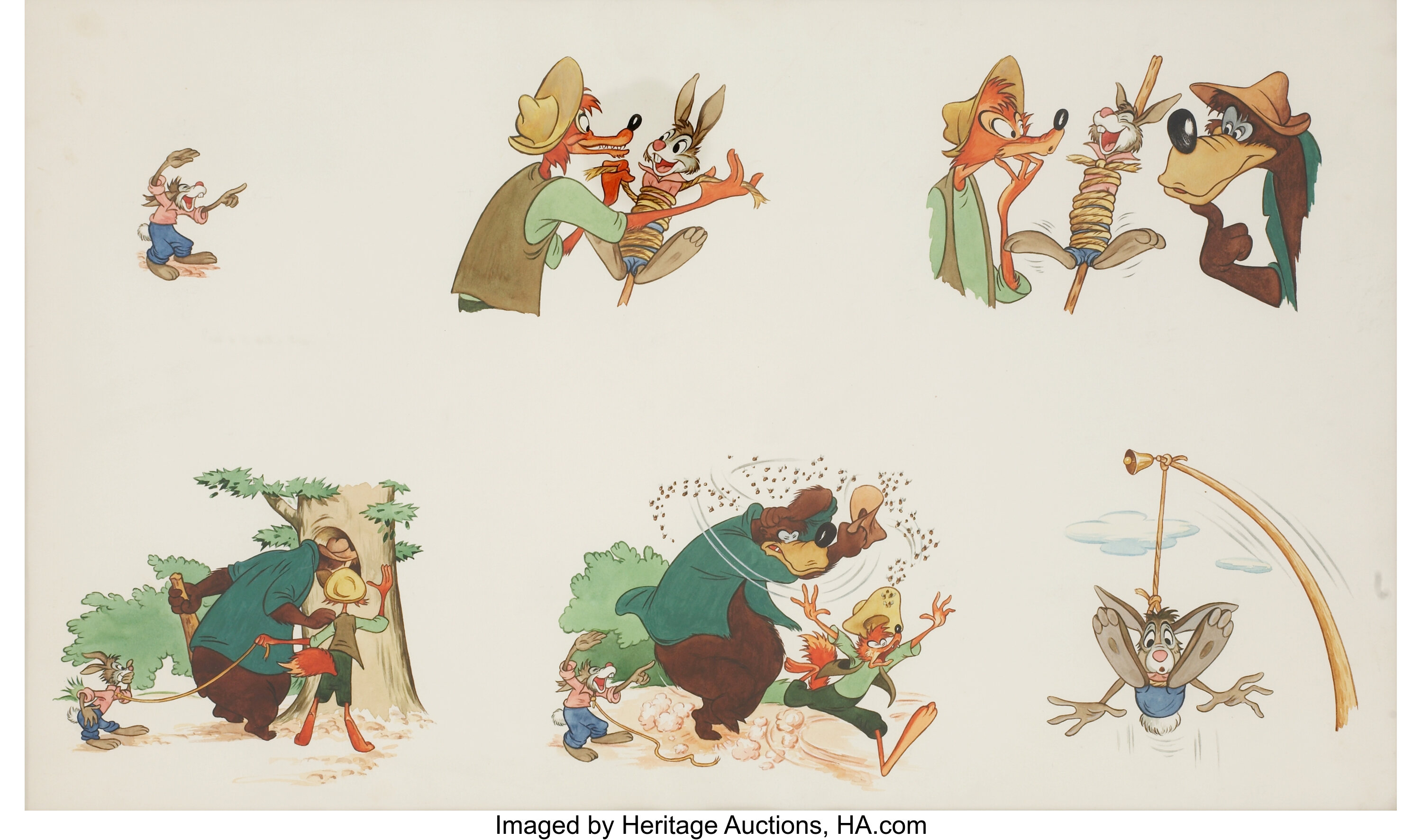 Song Of The South Illustration Original Art Disney C 1946 Lot 92015 Heritage Auctions - brer rabbit and brer turtle roblox