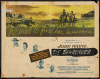 The Searchers (Warner Brothers, 1956). Half Sheet (22" X 28"). Western