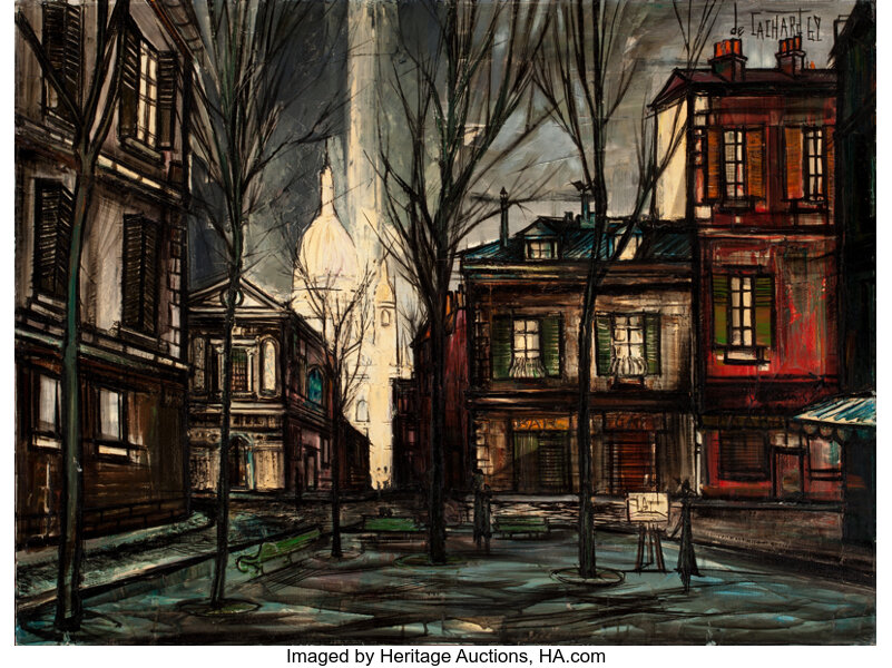 Place Du Tertre Paris 1969 By Regis Count Bouvier De Cachard Lot Heritage Auctions