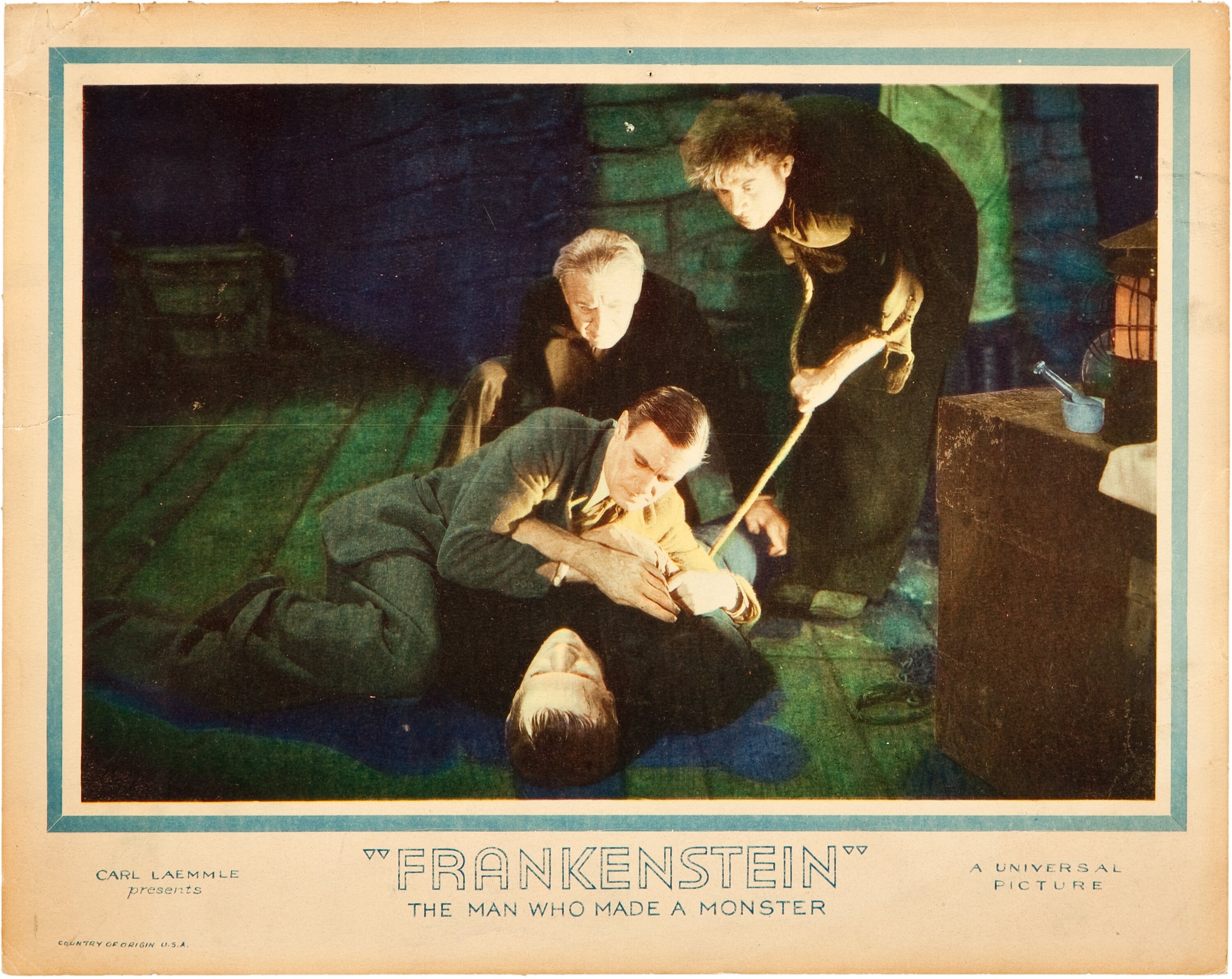 Frankenstein (Universal, 1931). Lobby Card (11" X 14").. ... Movie ...