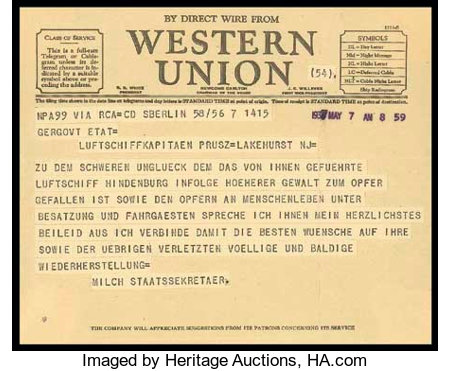 western union telegram coded