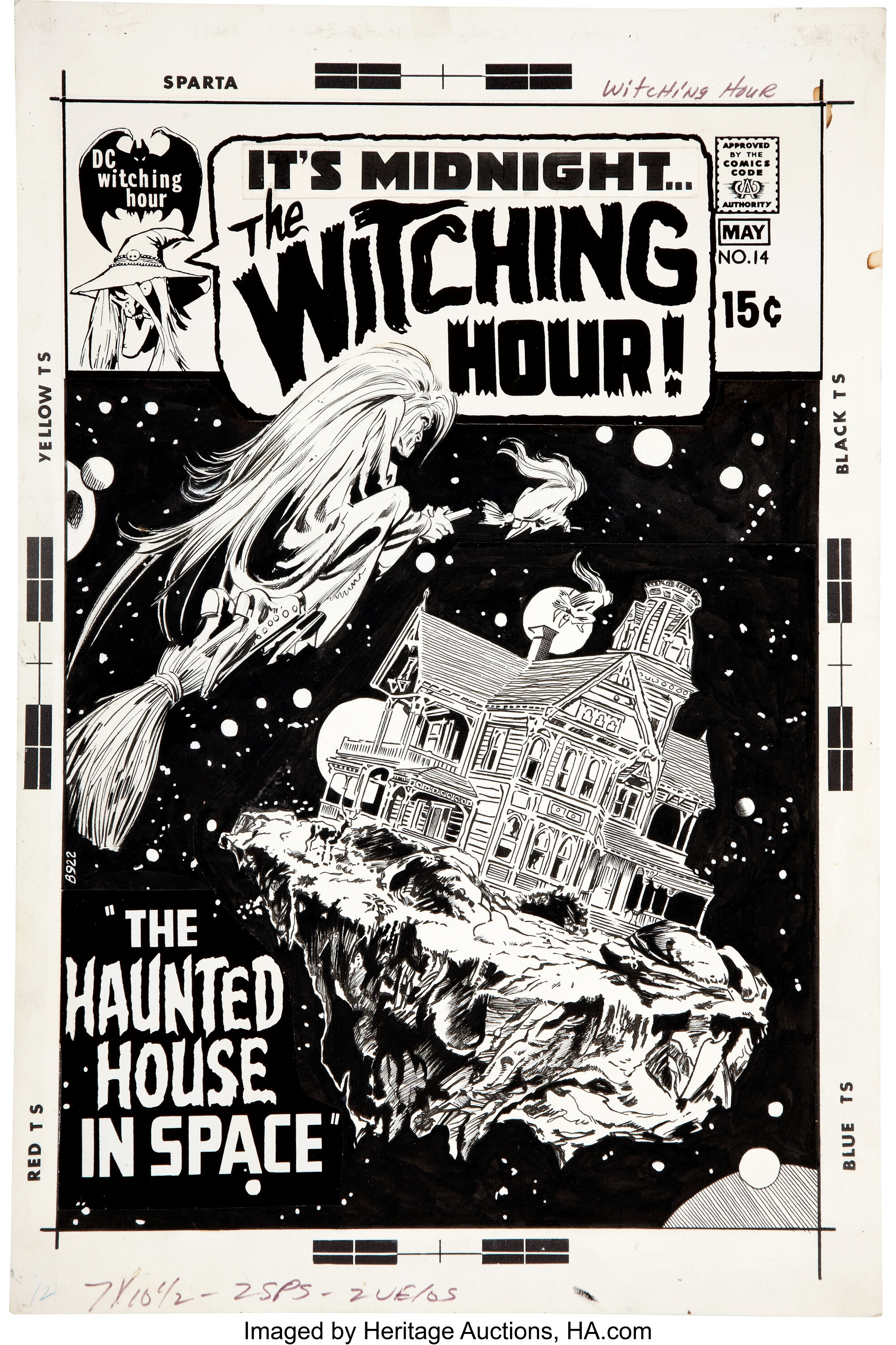 Neal Adams The Witching Hour 14 Restored Cover Original Art Dc Lot Heritage Auctions