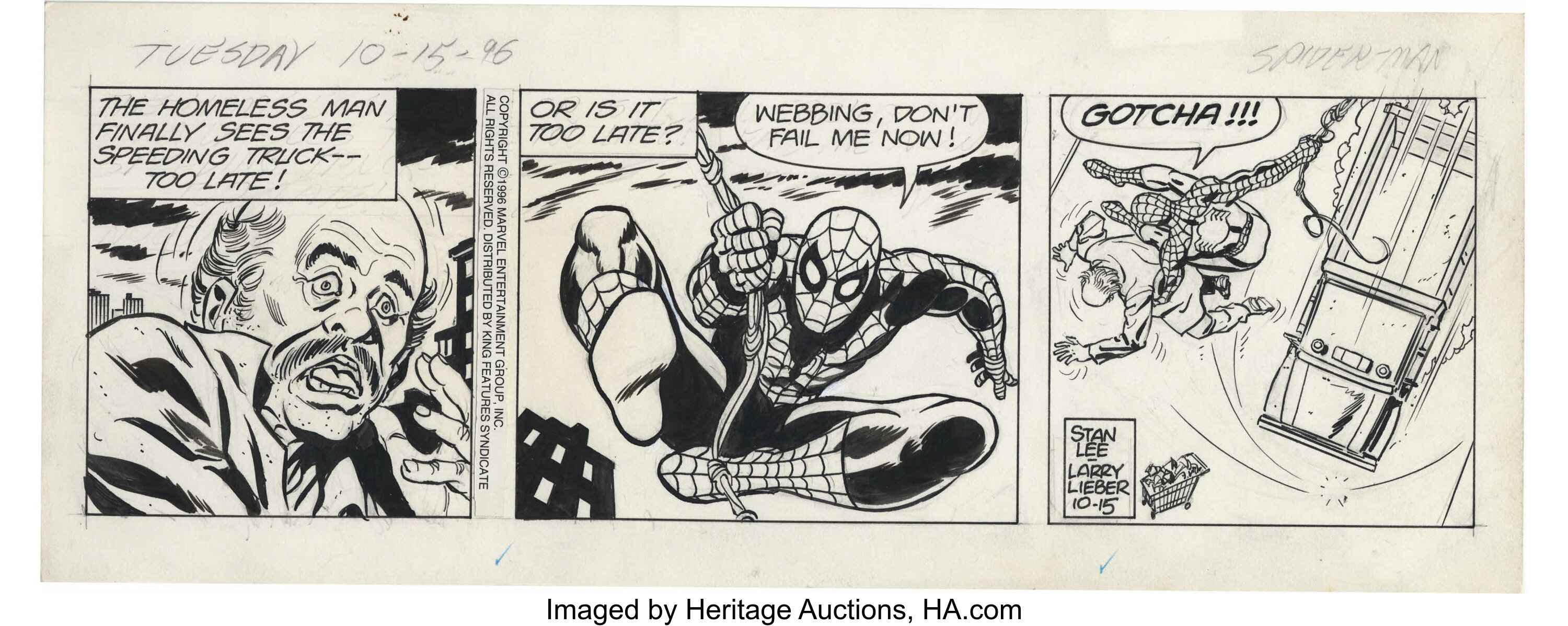 Larry Lieber - The Amazing Spider-Man Daily Comic Strip 