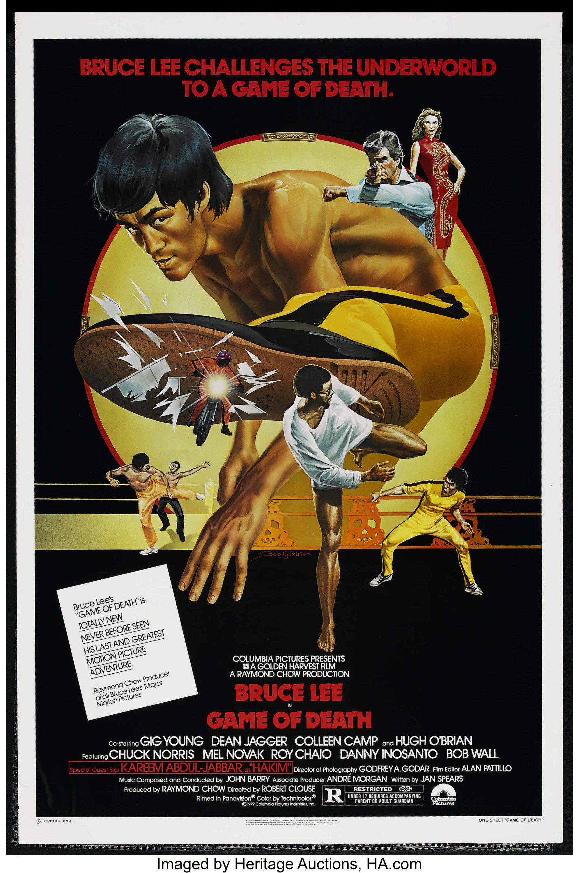 bruce lee chuck norris poster