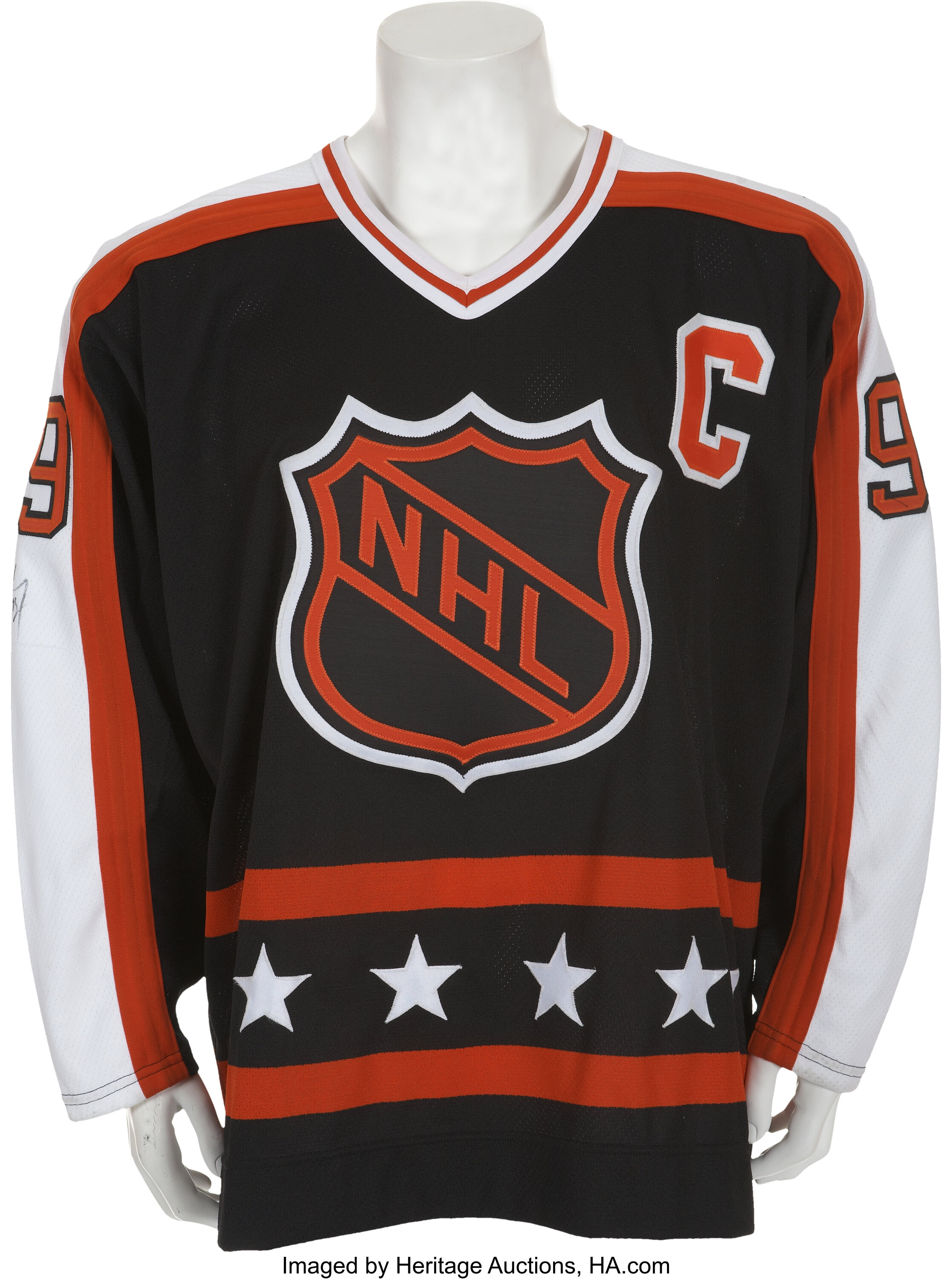 1990 Wayne Gretzky All-Star Game Worn Jersey. Hockey