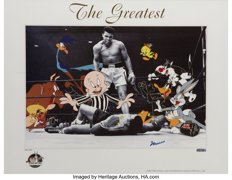 Yankees and Mets - Bugs Bunny and Daffy - Hand-Painted Cel