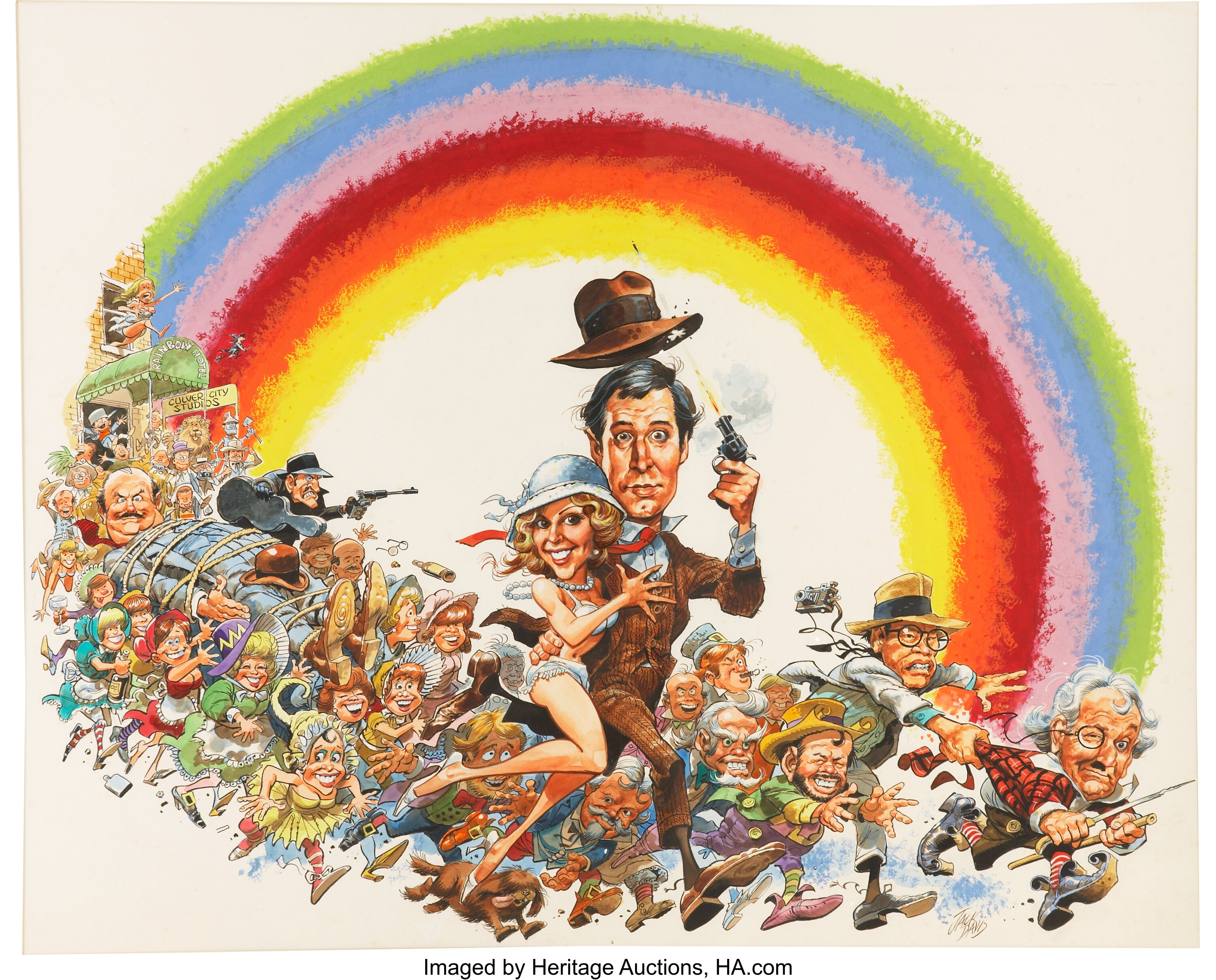 Jack Davis Under The Rainbow Movie Promotion Illustration Lot Heritage Auctions